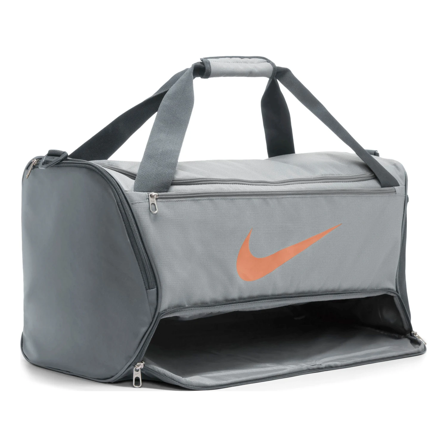 Nike Brasilia 9.5 Sports Bag - Grey - Image 7