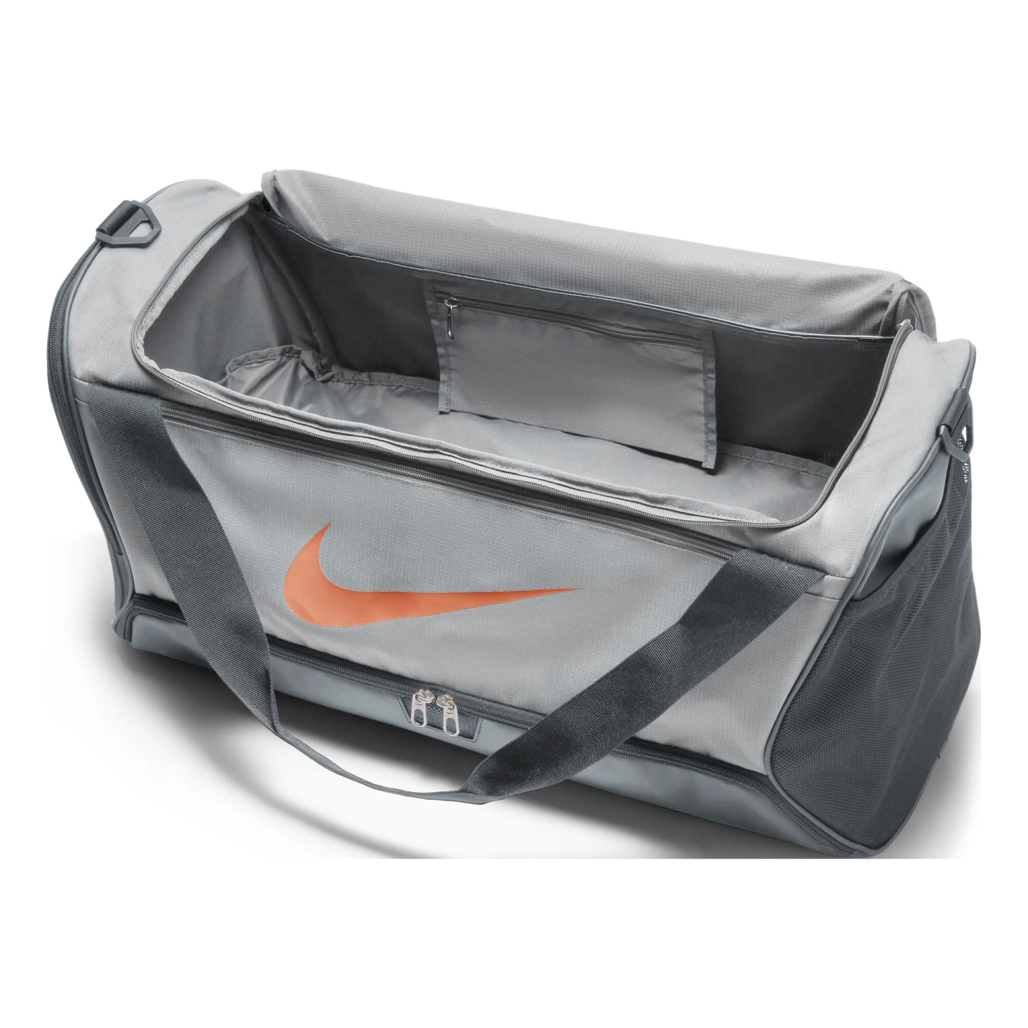 Nike Brasilia 9.5 Sports Bag - Grey - Image 5