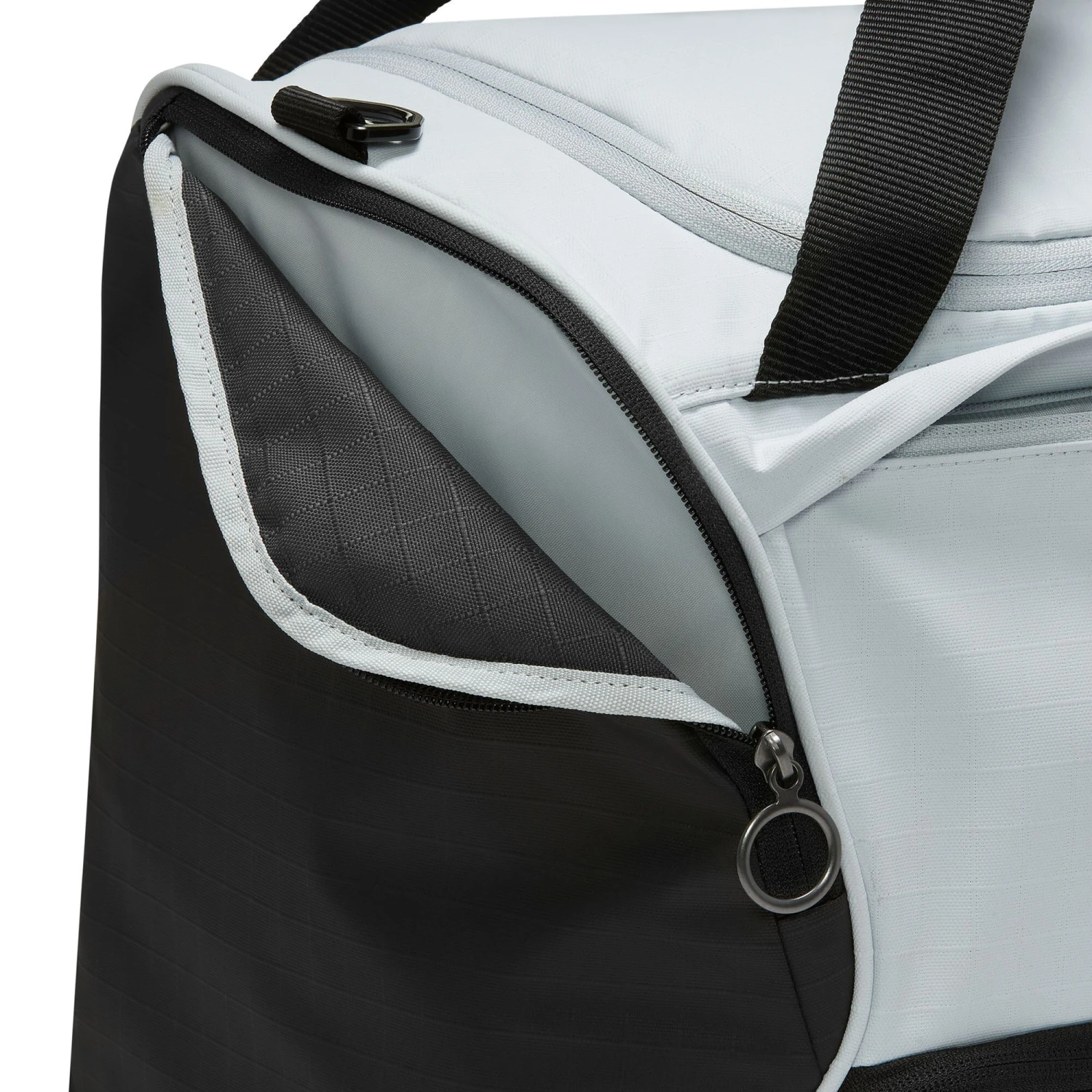 Nike Brasilia Sports Bag - Silver, Black - Image 3