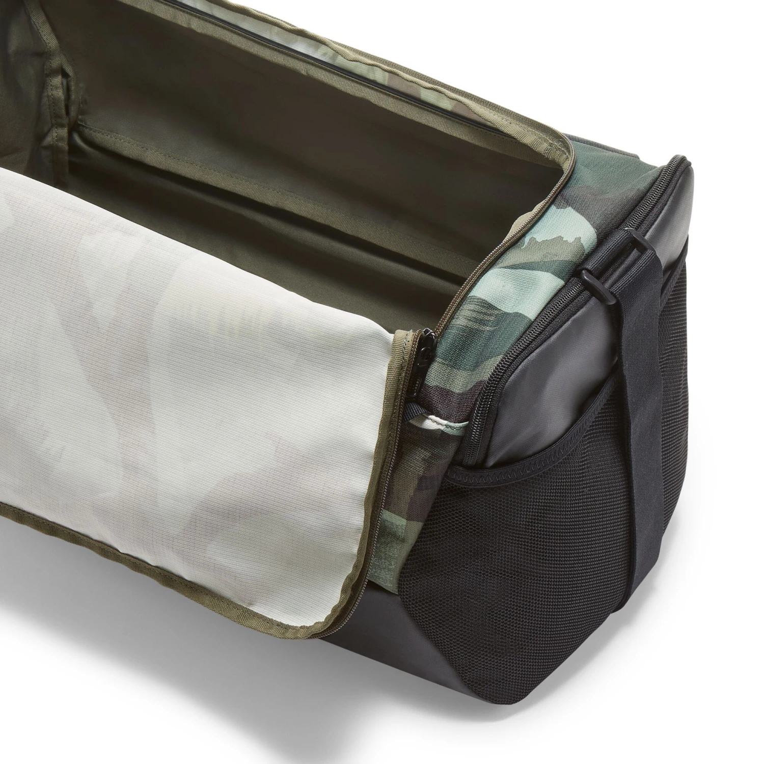 Nike Brasilia Sports Bag - Olive, Black - Image 7