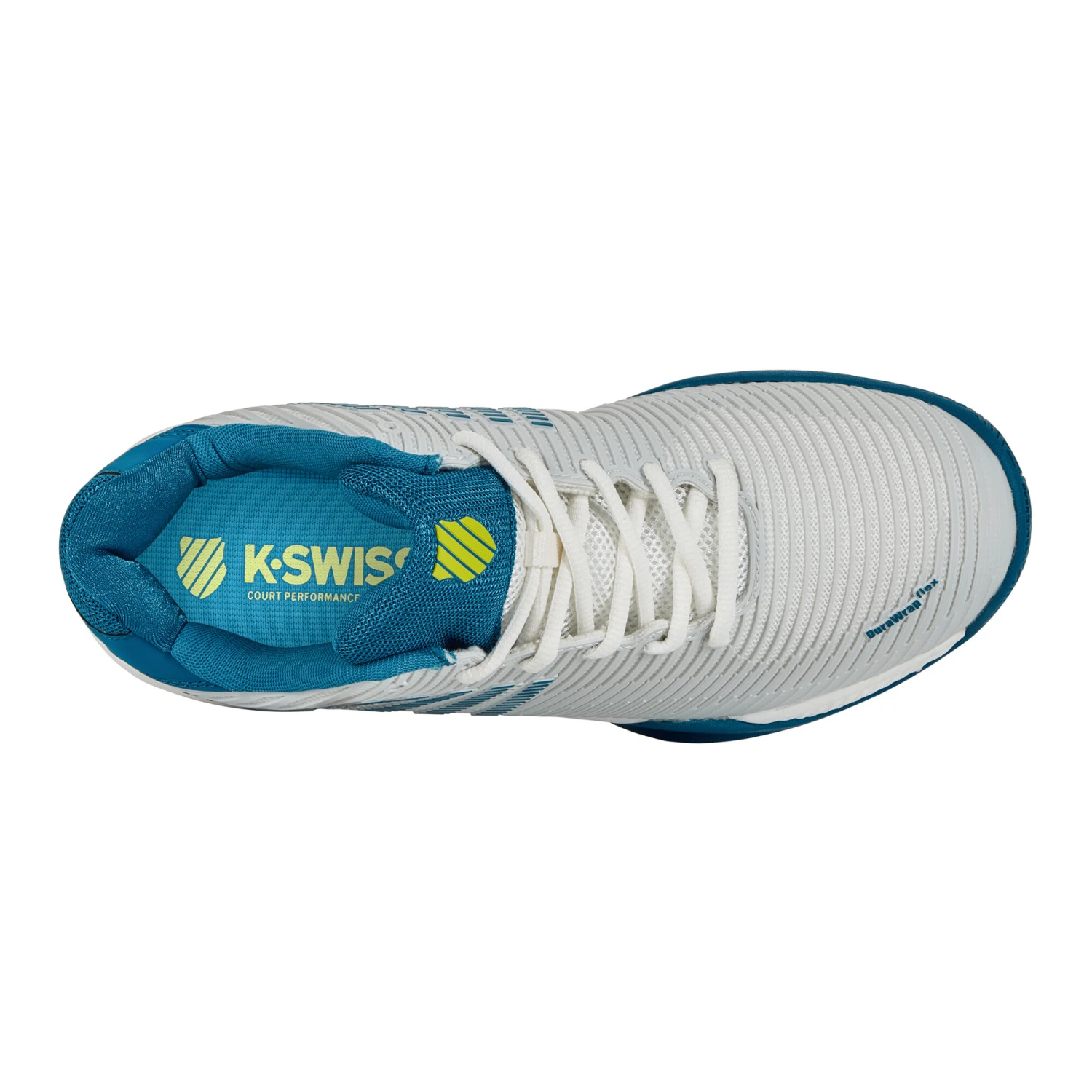 K-Swiss Hypercourt Express 2 All Court Shoe Men - White, Turquoise - Image 4