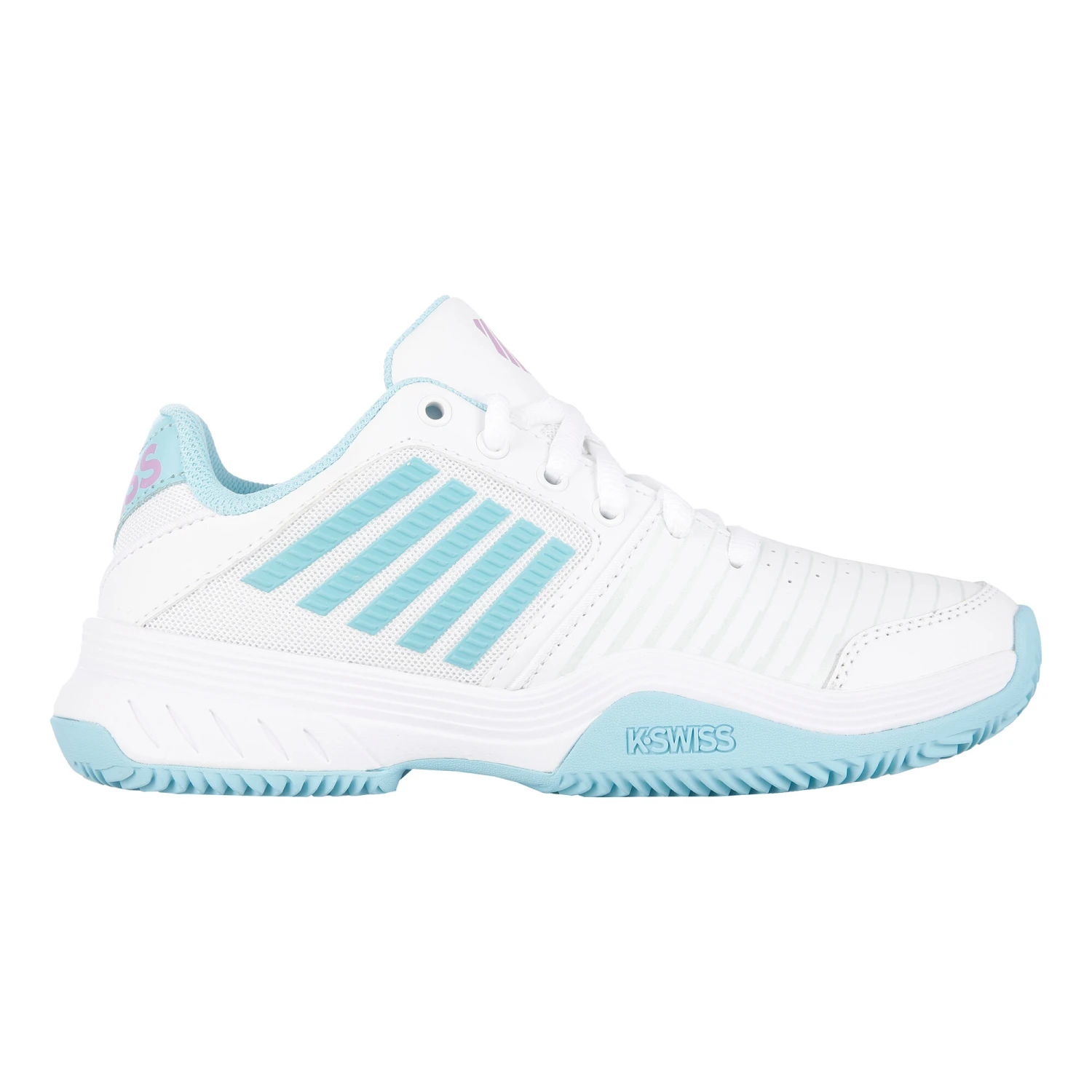 K-Swiss Court Express Clay Court Shoe Women - White, Light Blue