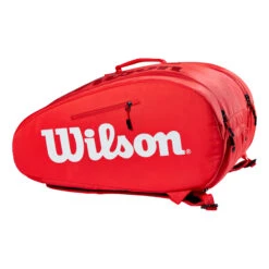 Wilson Super Tour Padel Racket Bag - Red, White