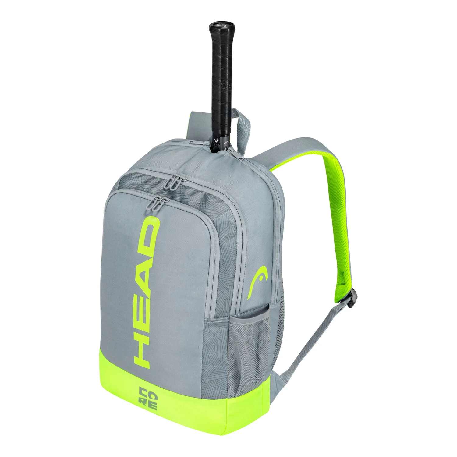 Head Core Backpack - Grey, Neon Yellow