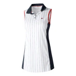 Fila Demi Dress Women - White, Dark Blue