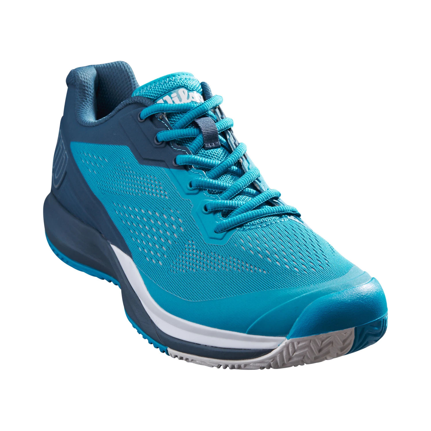 Wilson Rush Pro 3.5 All Court Shoe Men - Turquoise, Dark Blue - Image 4
