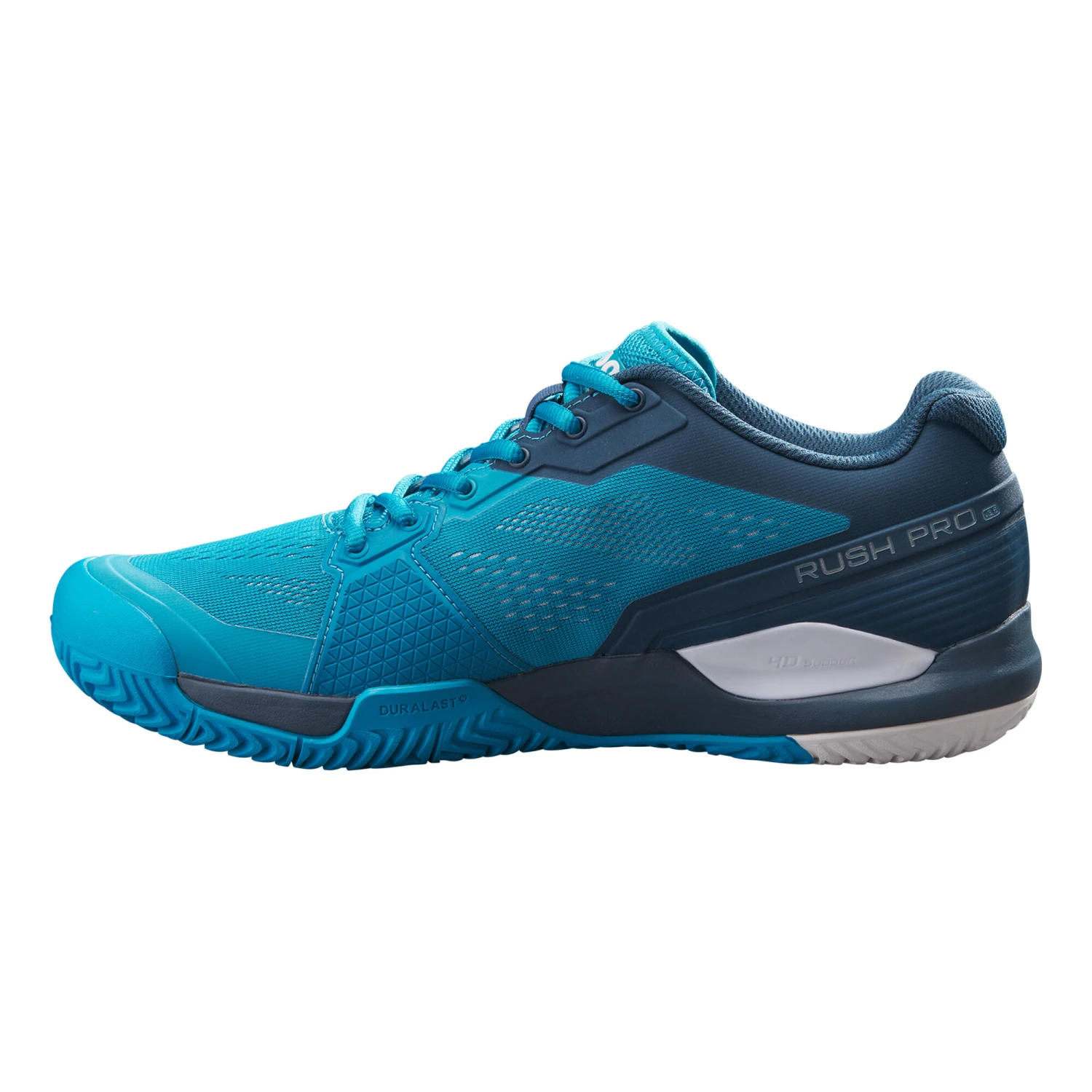 Wilson Rush Pro 3.5 All Court Shoe Men - Turquoise, Dark Blue - Image 2