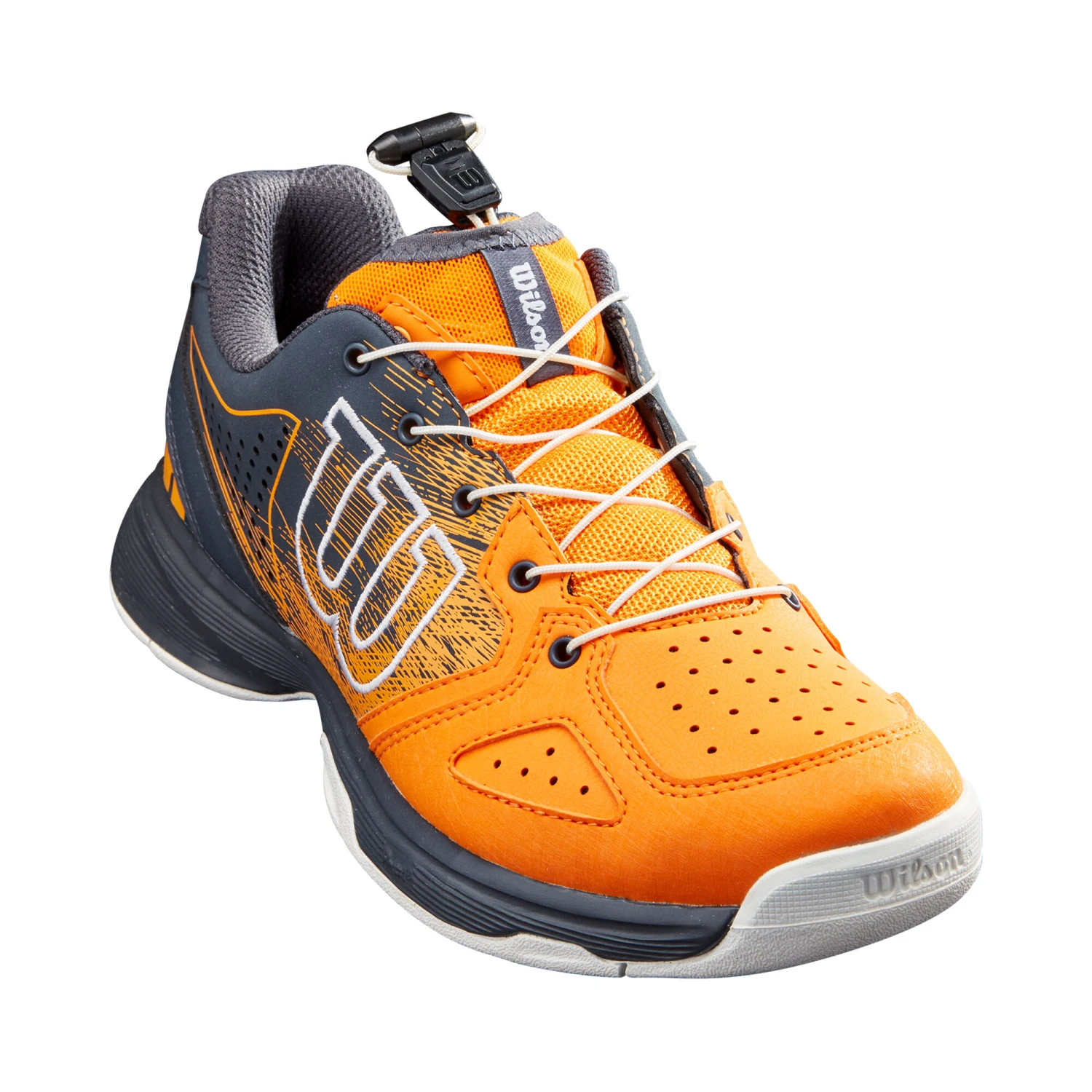 Wilson Kaos All Court Shoe Kids - Orange, Black - Image 4