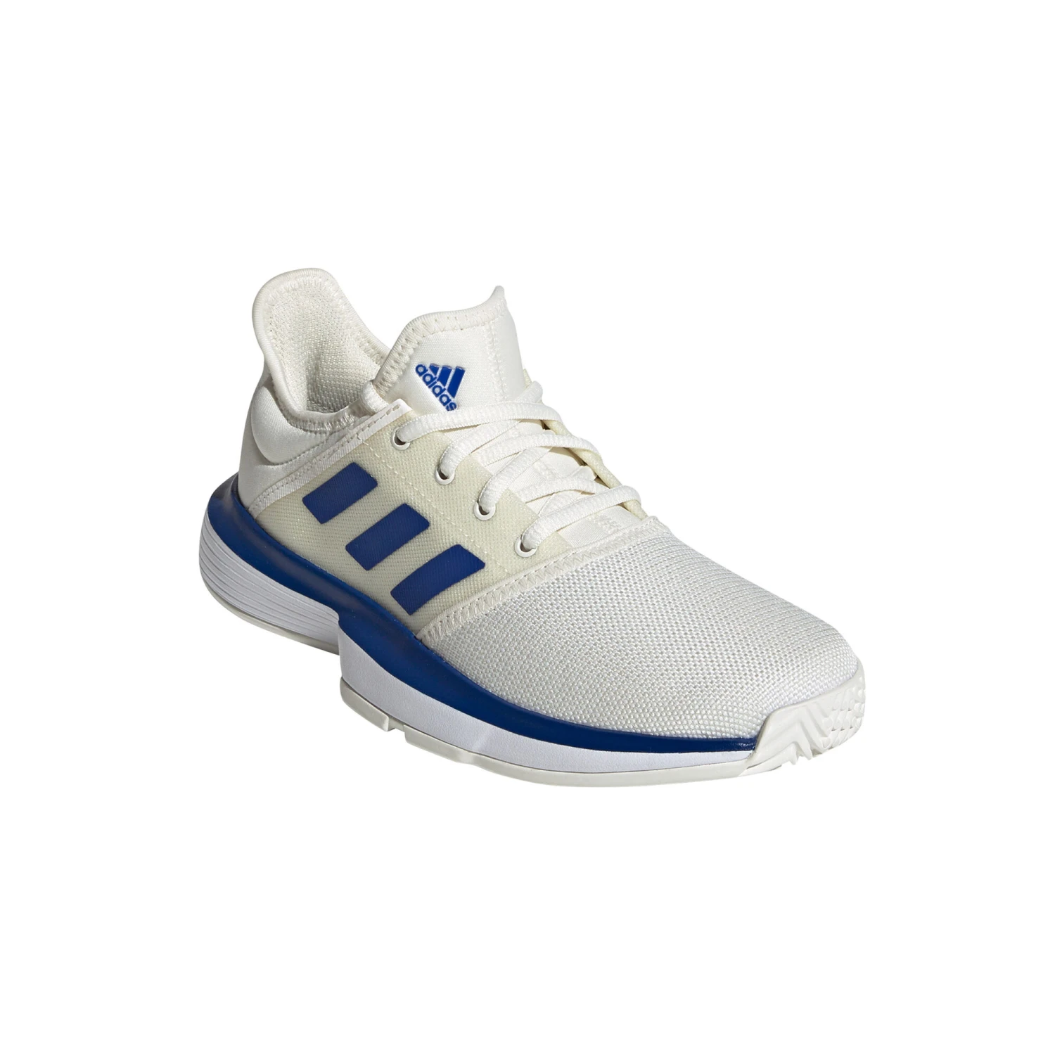 ADIDAS Sole Court All Court Shoe Kids - Cream, Blue - Image 4