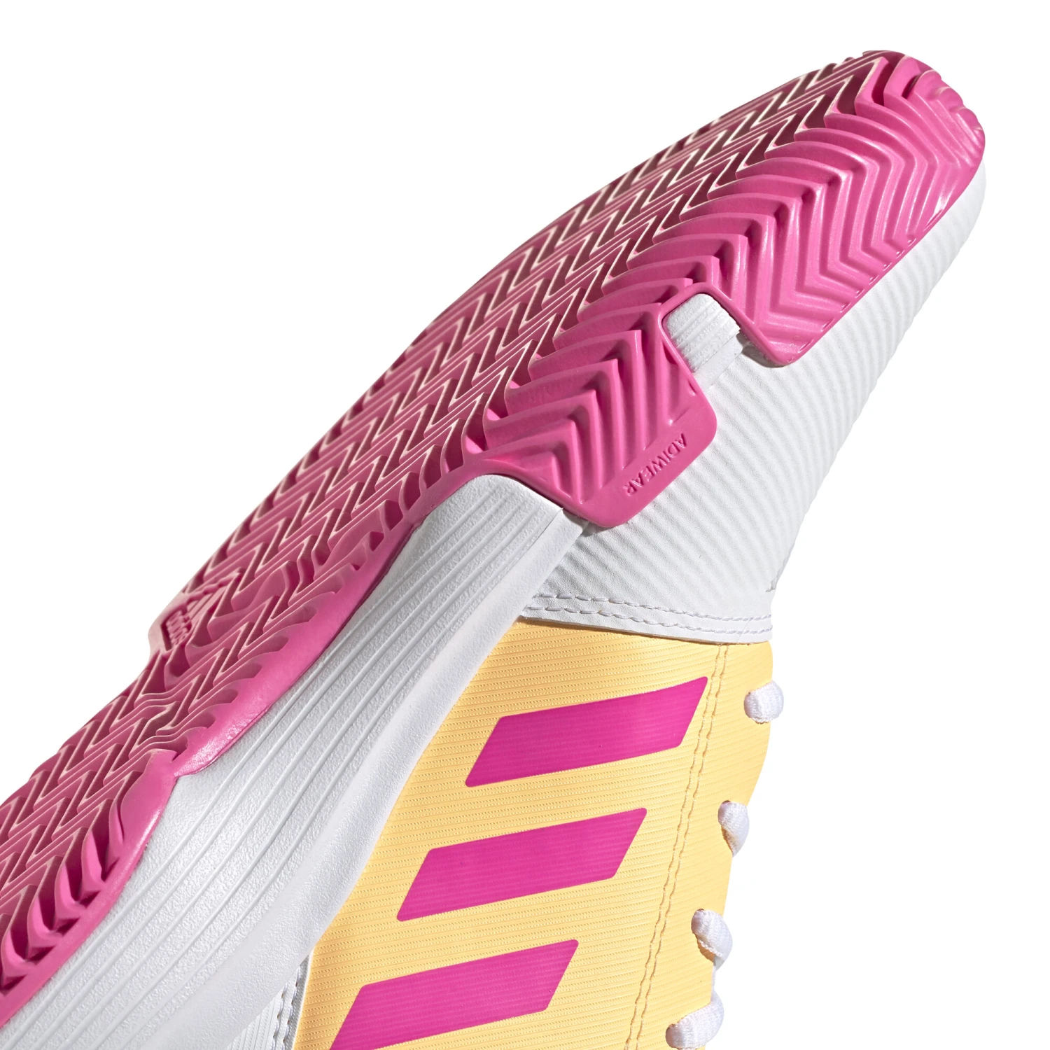 ADIDAS CourtJam Xj All Court Shoe Kids - White, Pink - Image 7