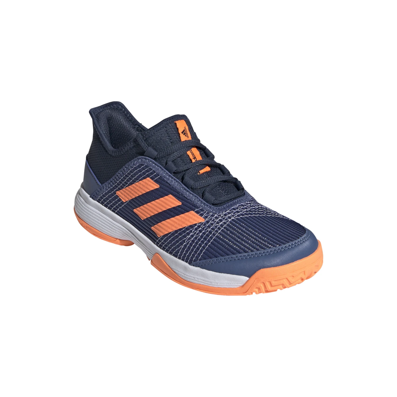 ADIDAS Adizero Club All Court Shoe Kids - Dark Blue, Orange - Image 4