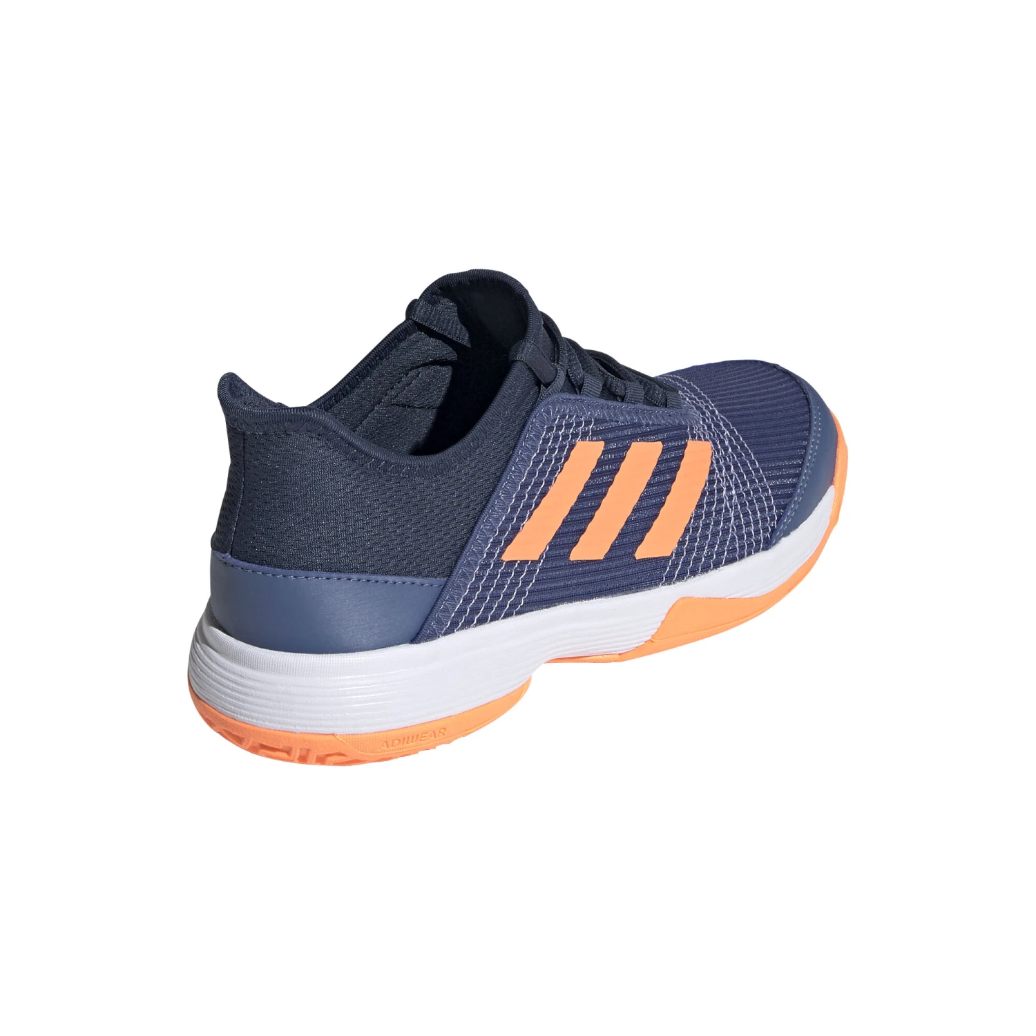 ADIDAS Adizero Club All Court Shoe Kids - Dark Blue, Orange - Image 6