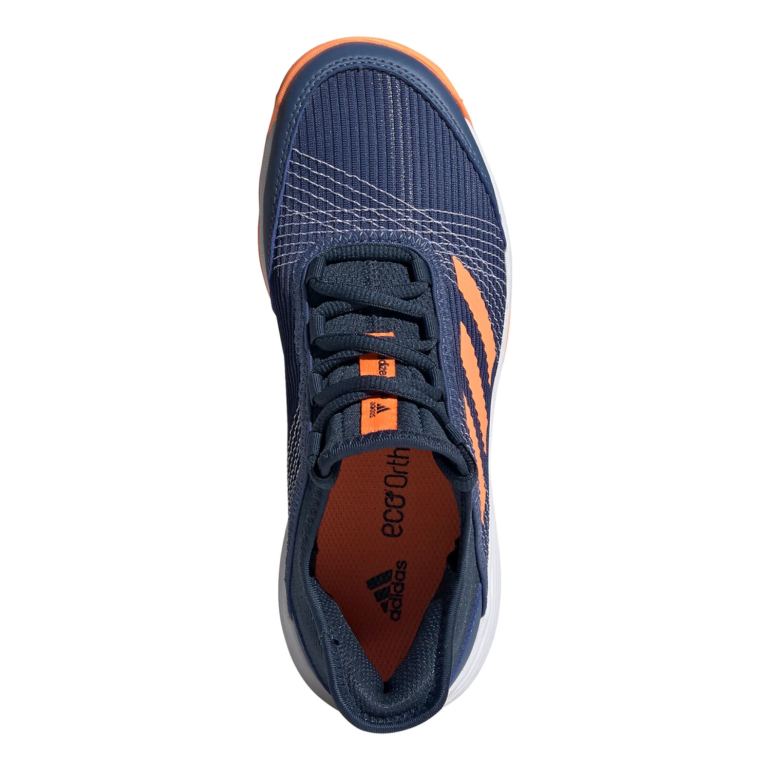 ADIDAS Adizero Club All Court Shoe Kids - Dark Blue, Orange - Image 3