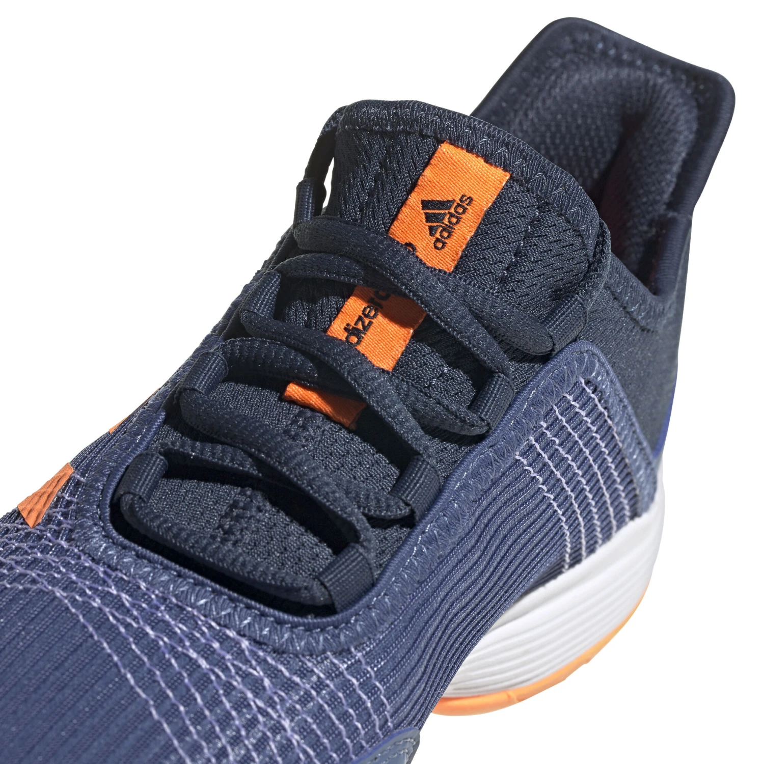 ADIDAS Adizero Club All Court Shoe Kids - Dark Blue, Orange - Image 7