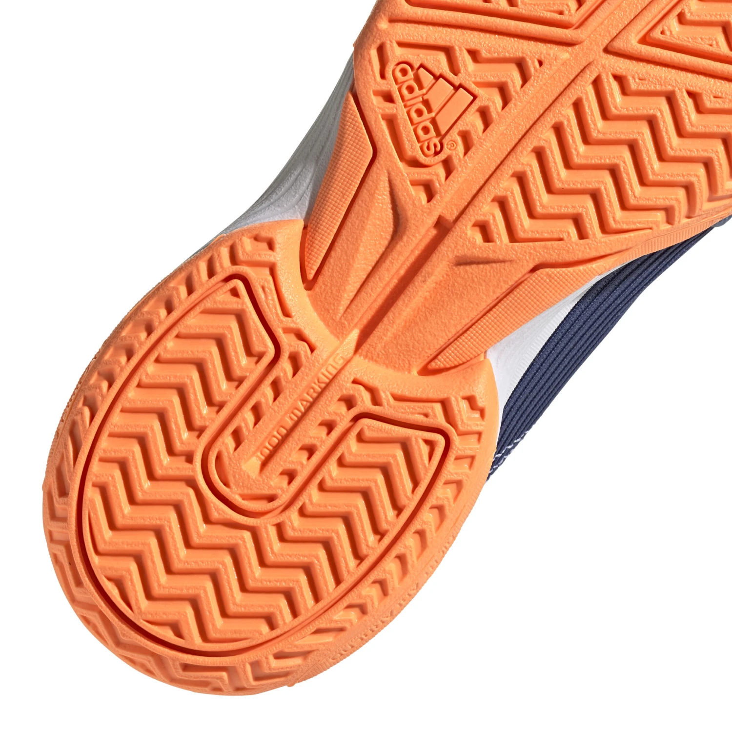ADIDAS Adizero Club All Court Shoe Kids - Dark Blue, Orange - Image 8
