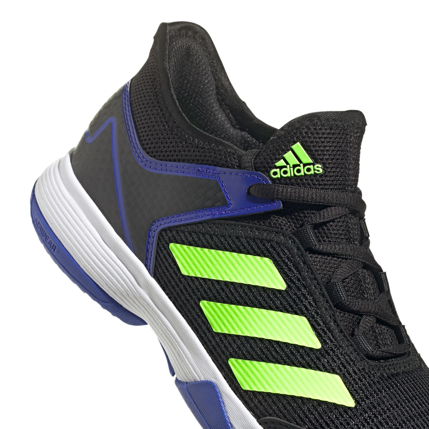 ADIDAS Ubersonic 4k All Court Shoe Kids - Black, Neon Green - Image 7