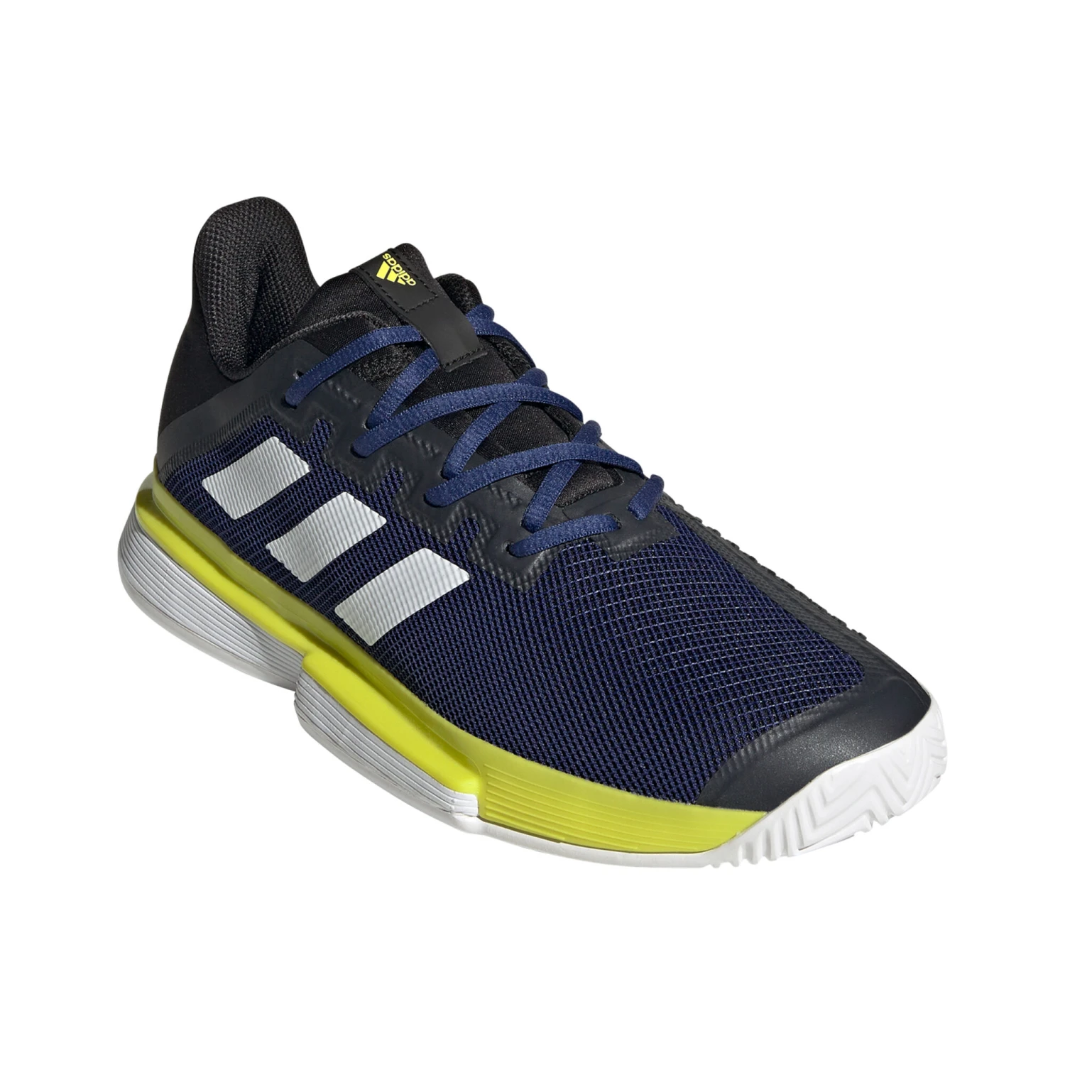 ADIDAS SoleMatch Bounce All Court Shoe Men - Blue, Yellow - Image 4