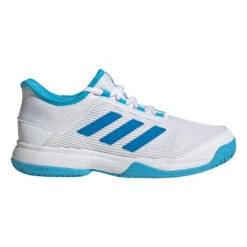 ADIDAS Adizero Club All Court Shoe Kids - White, Blue