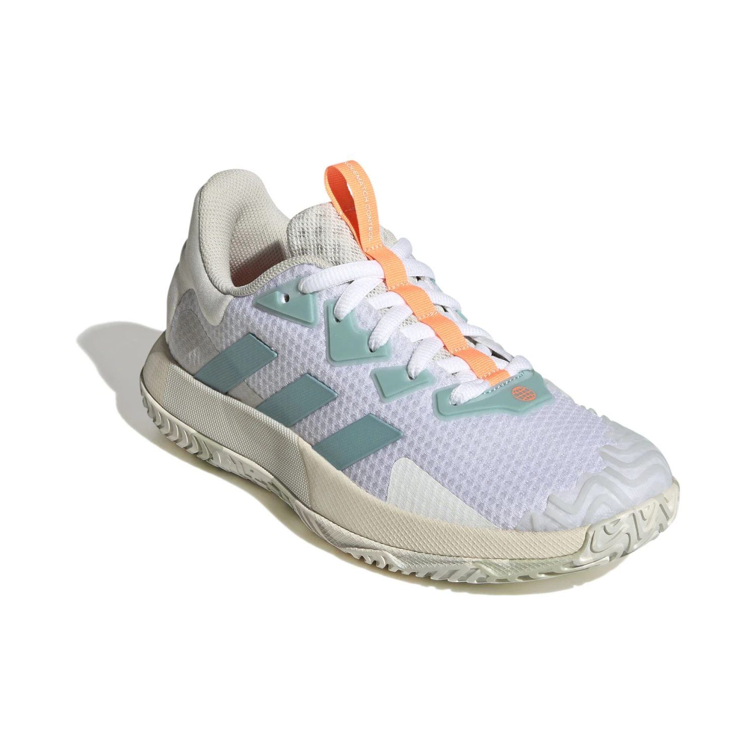 ADIDAS SoleMatch Control All Court Shoe Women - White, Orange - Image 4