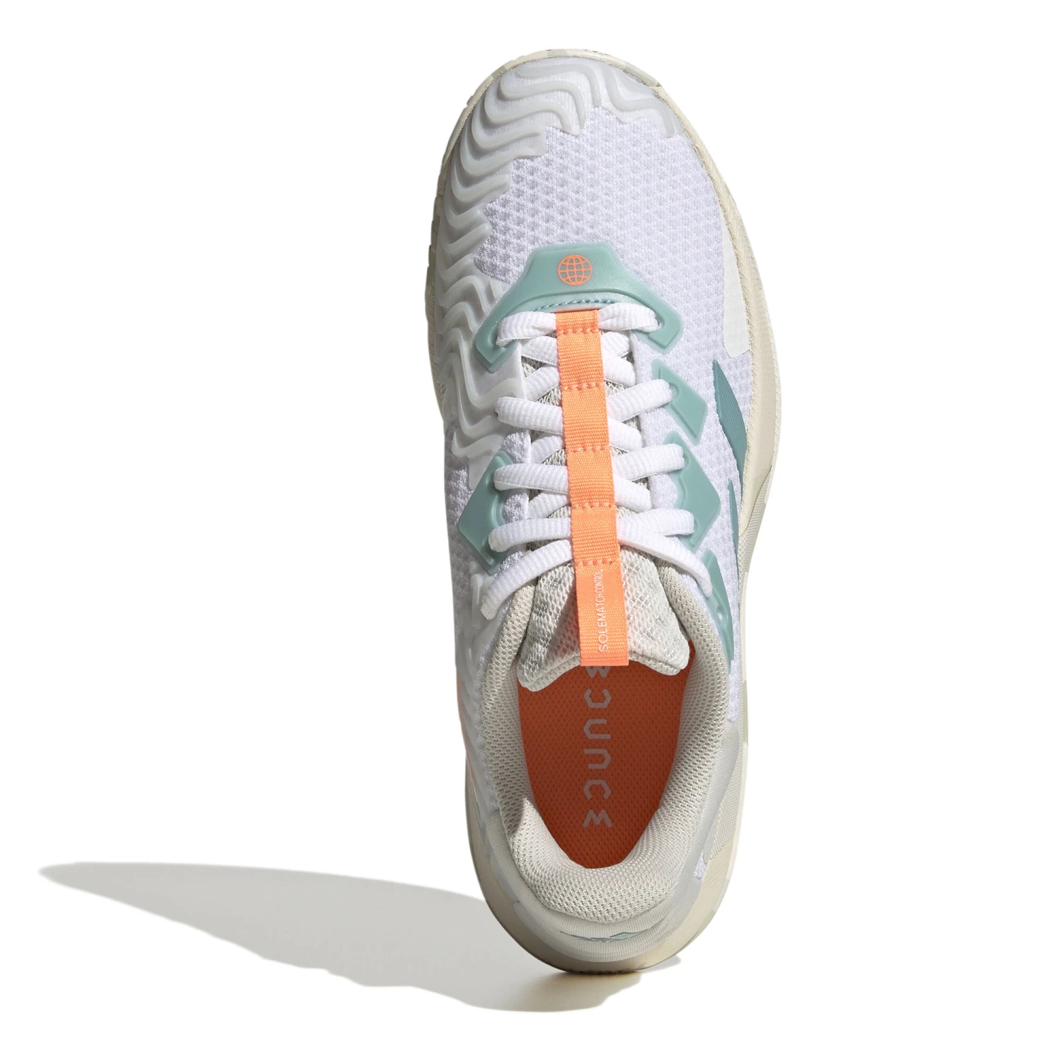 ADIDAS SoleMatch Control All Court Shoe Women - White, Orange - Image 3