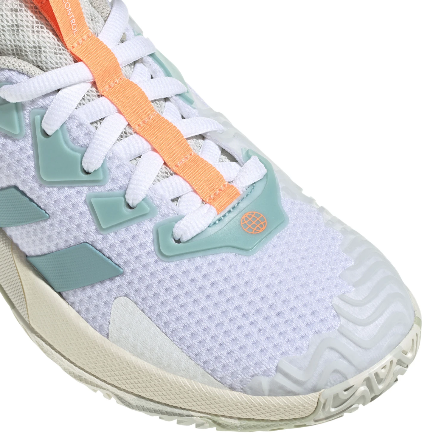 ADIDAS SoleMatch Control All Court Shoe Women - White, Orange - Image 7