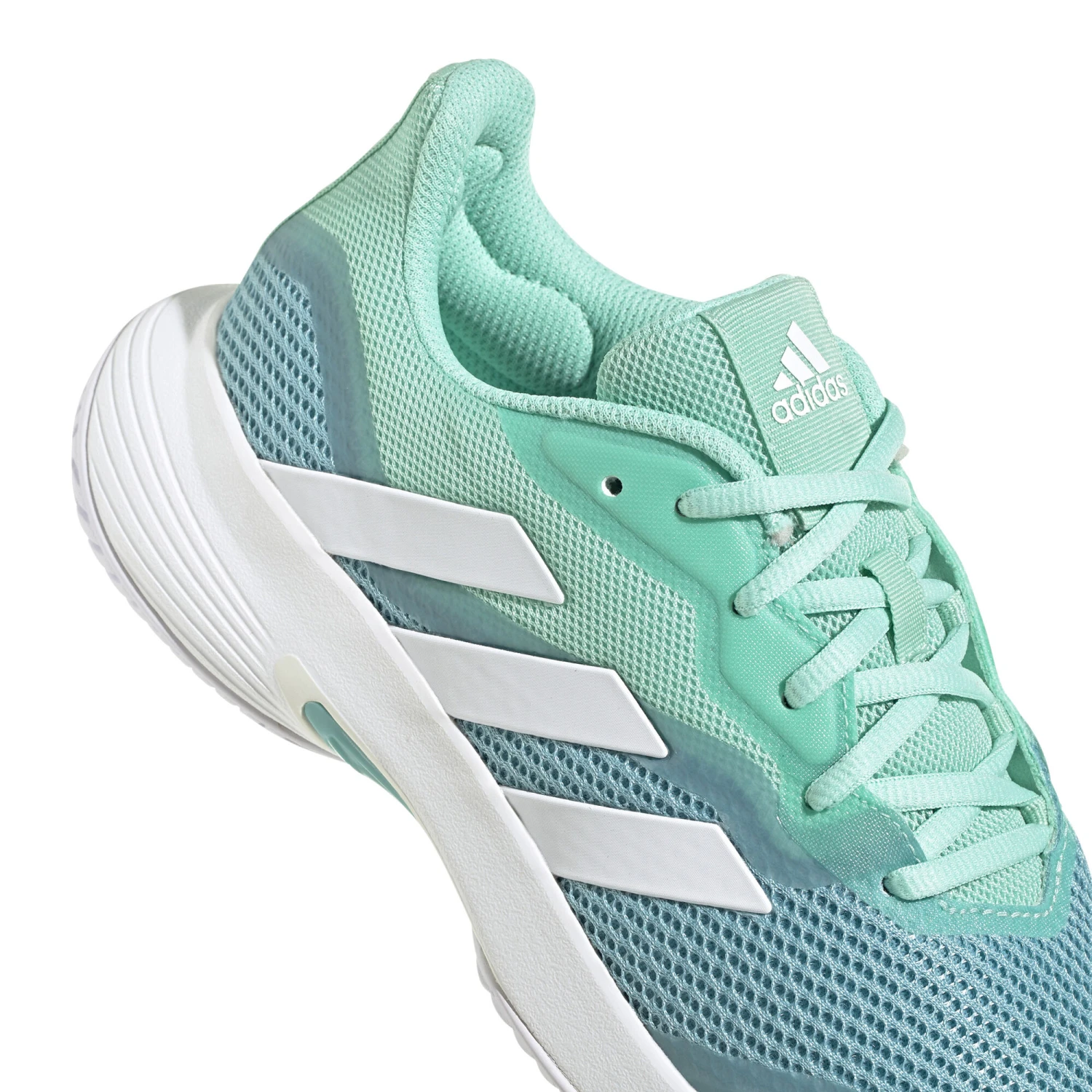 ADIDAS CourtJam Control All Court Shoe Women - Green, White - Image 7