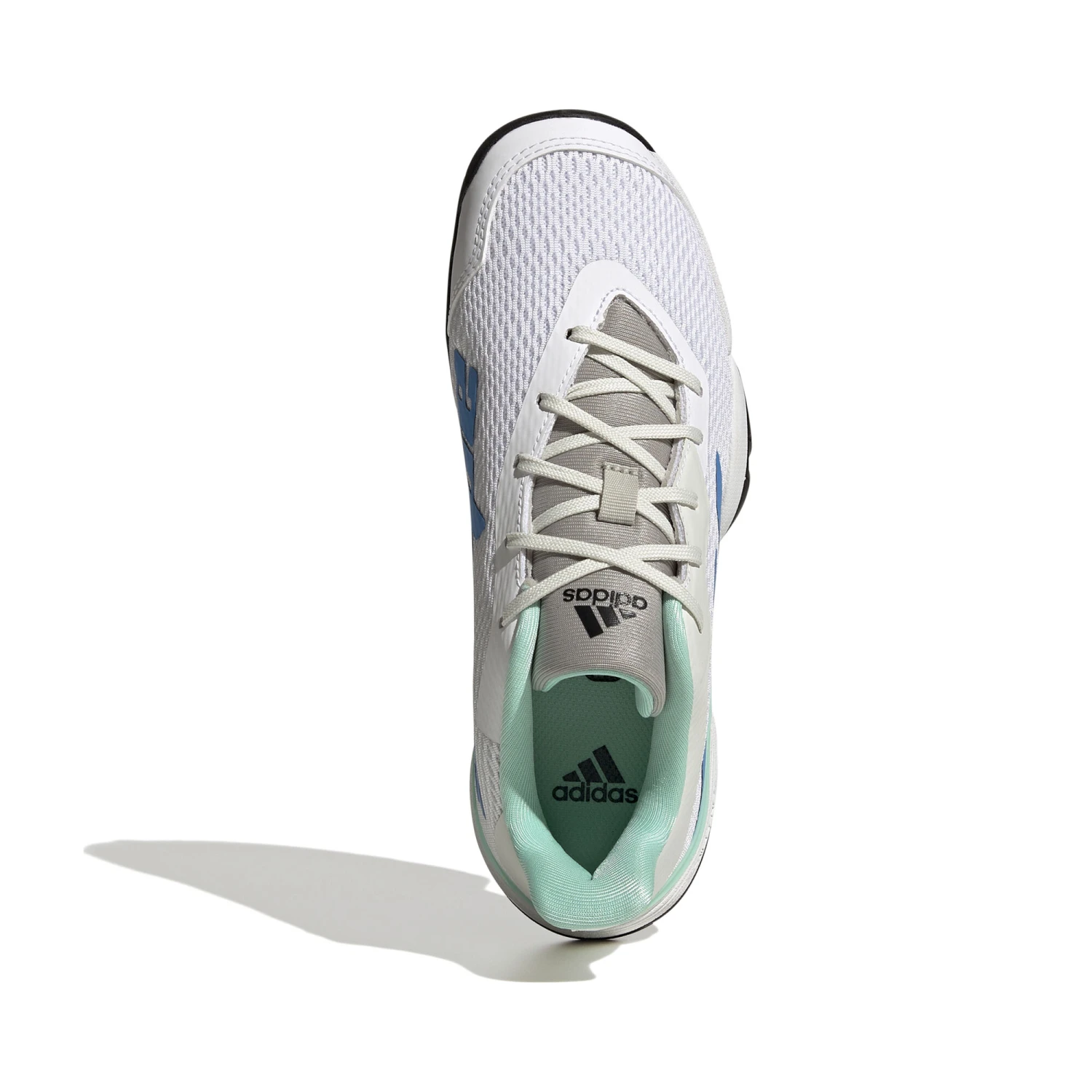 ADIDAS Barricade All Court Shoe Kids - White, Blue - Image 3