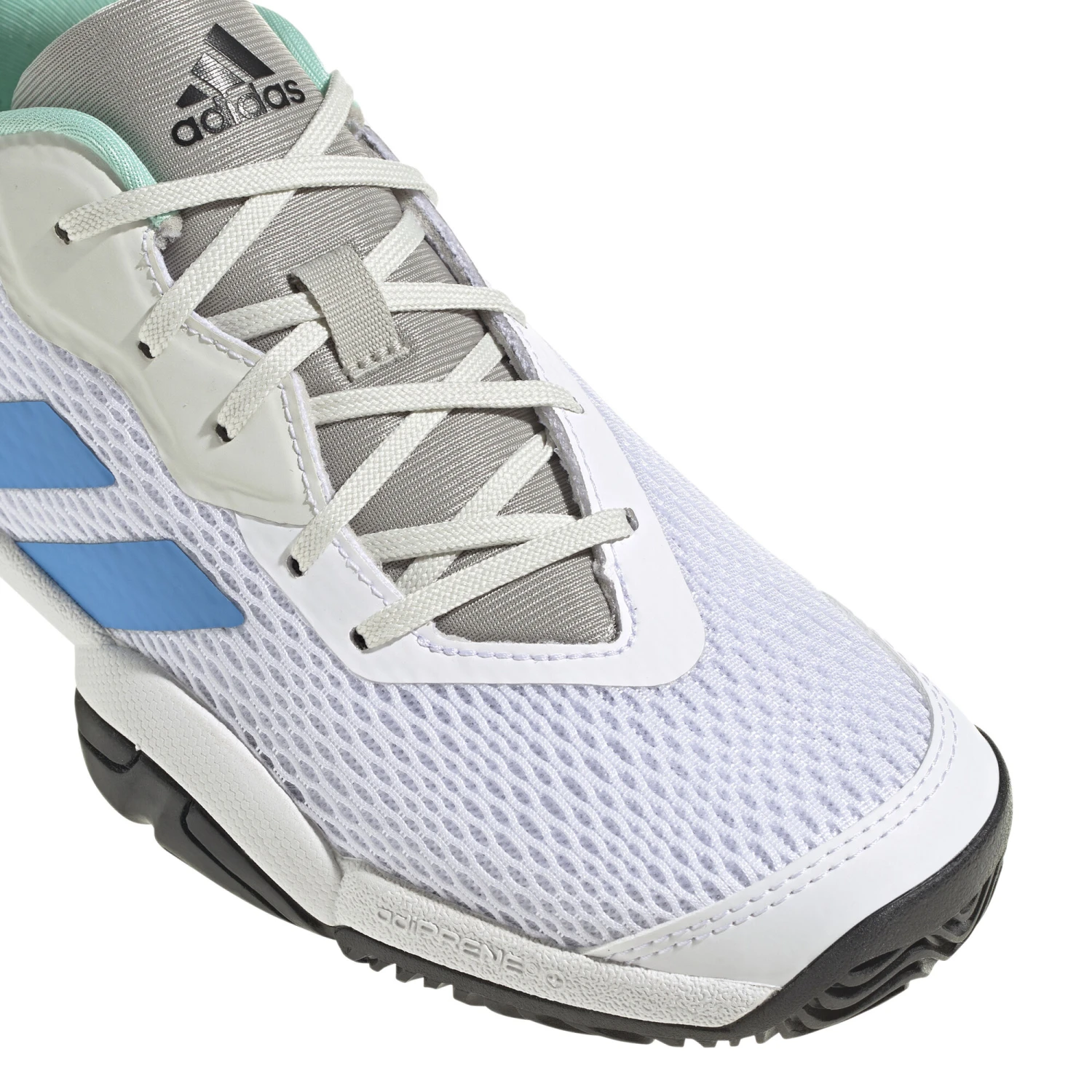 ADIDAS Barricade All Court Shoe Kids - White, Blue - Image 7
