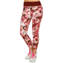 Head Vision Graphic Training Pants Women - Coral, Dark Red