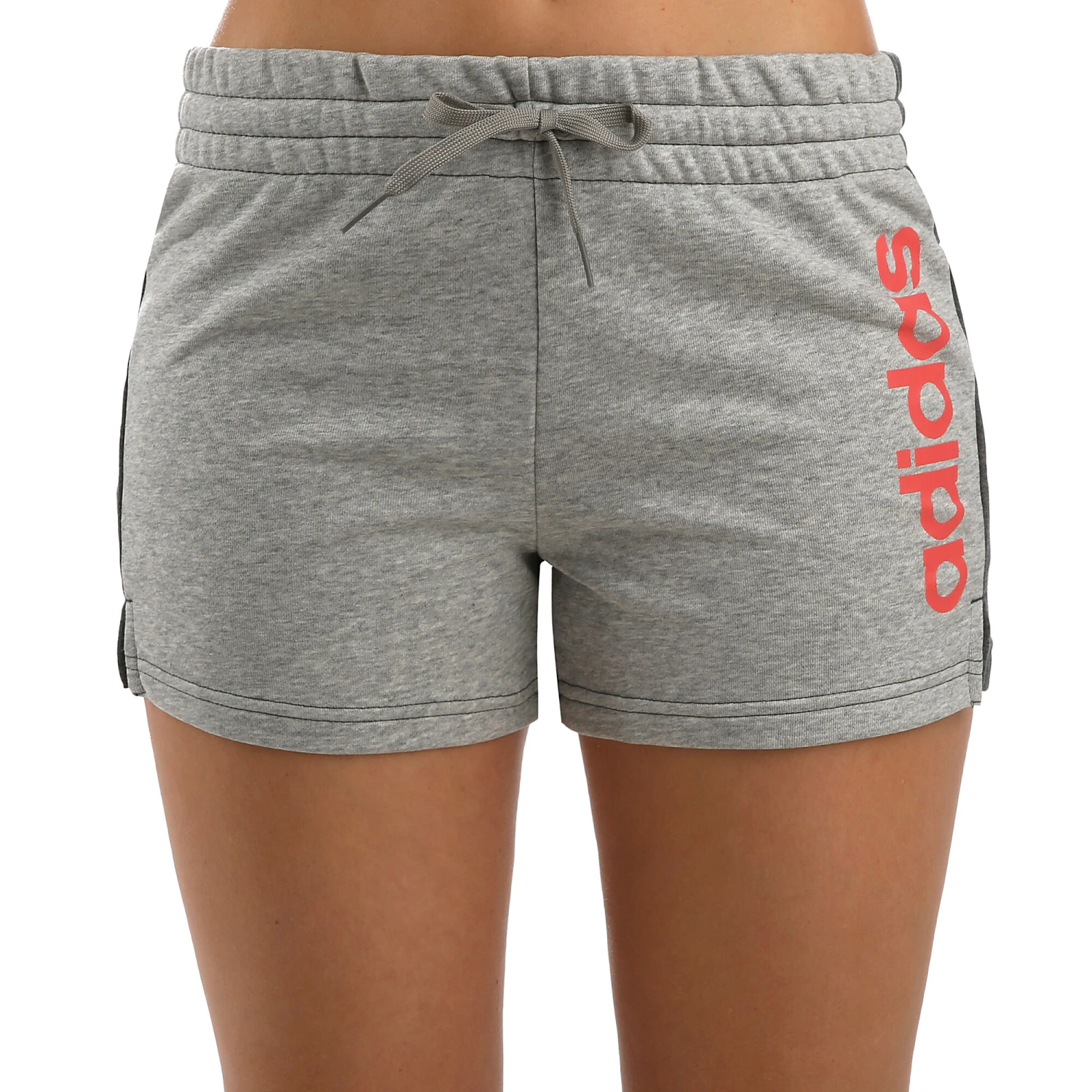 ADIDAS Essentials Linear Shorts Women - Lightgrey, Pink