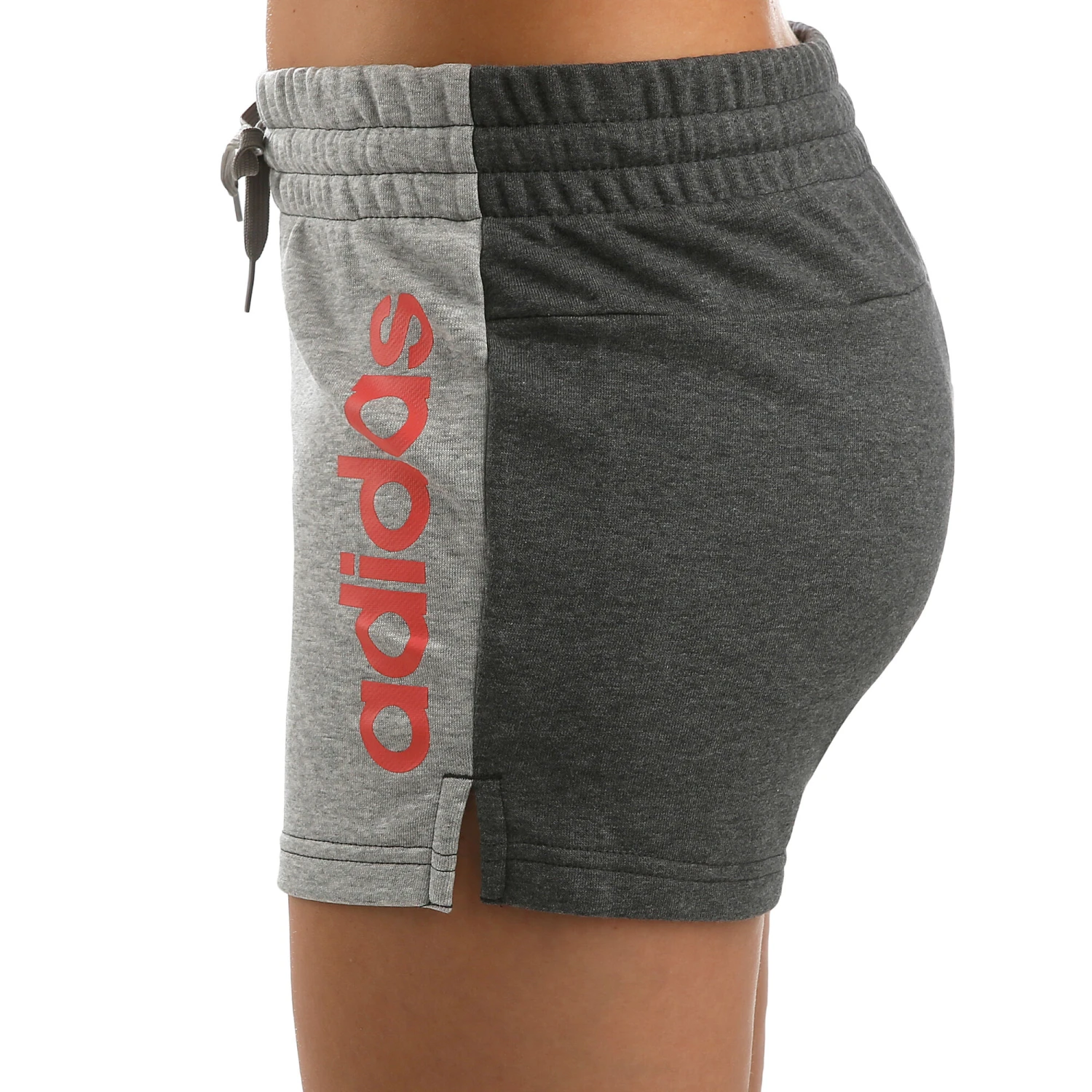 ADIDAS Essentials Linear Shorts Women - Lightgrey, Pink - Image 3