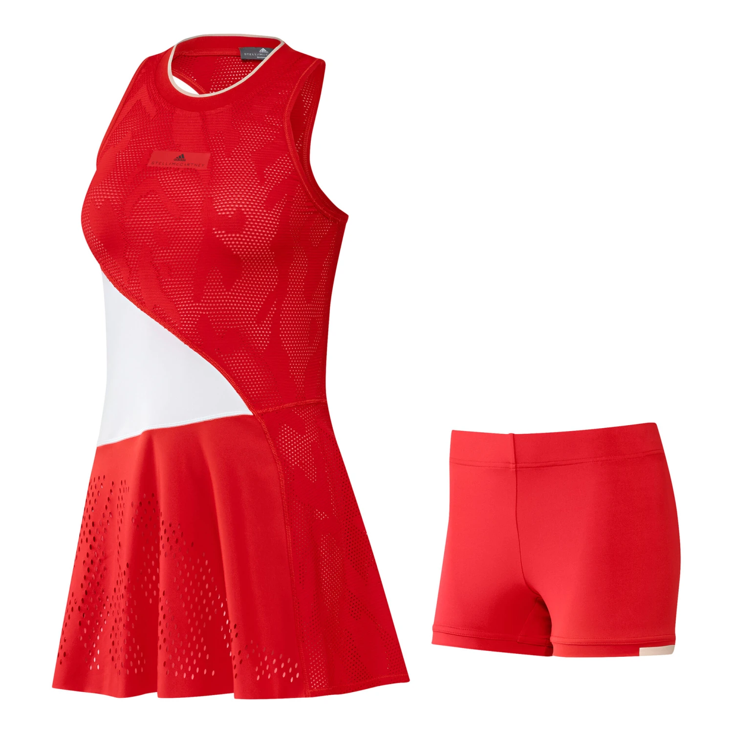 ADIDAS Stella McCartney Dress Women - Red, White - Image 11
