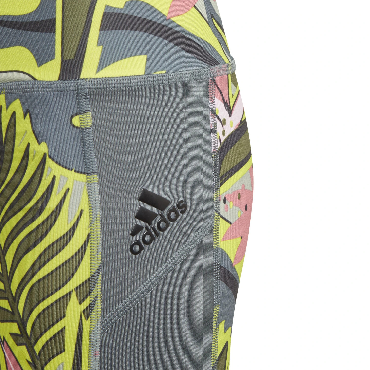 ADIDAS AeroReady All Over Print Tight Girls - Grey, Multicoloured - Image 3