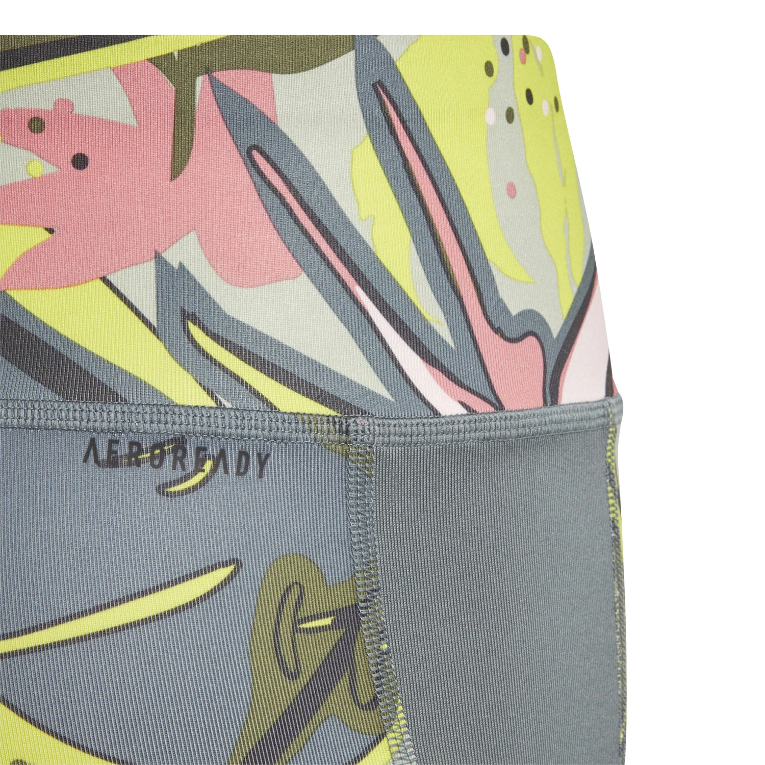 ADIDAS AeroReady All Over Print Tight Girls - Grey, Multicoloured - Image 5