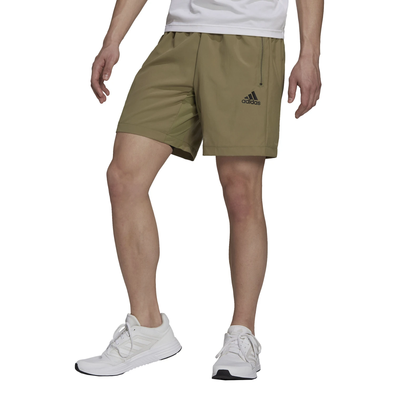 ADIDAS Woven Shorts Men - Khaki - Image 4