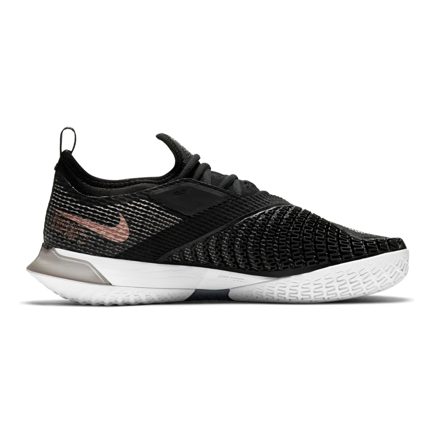 Nike React Vapor NXT All Court Shoe Women - Black, Gold - Image 7
