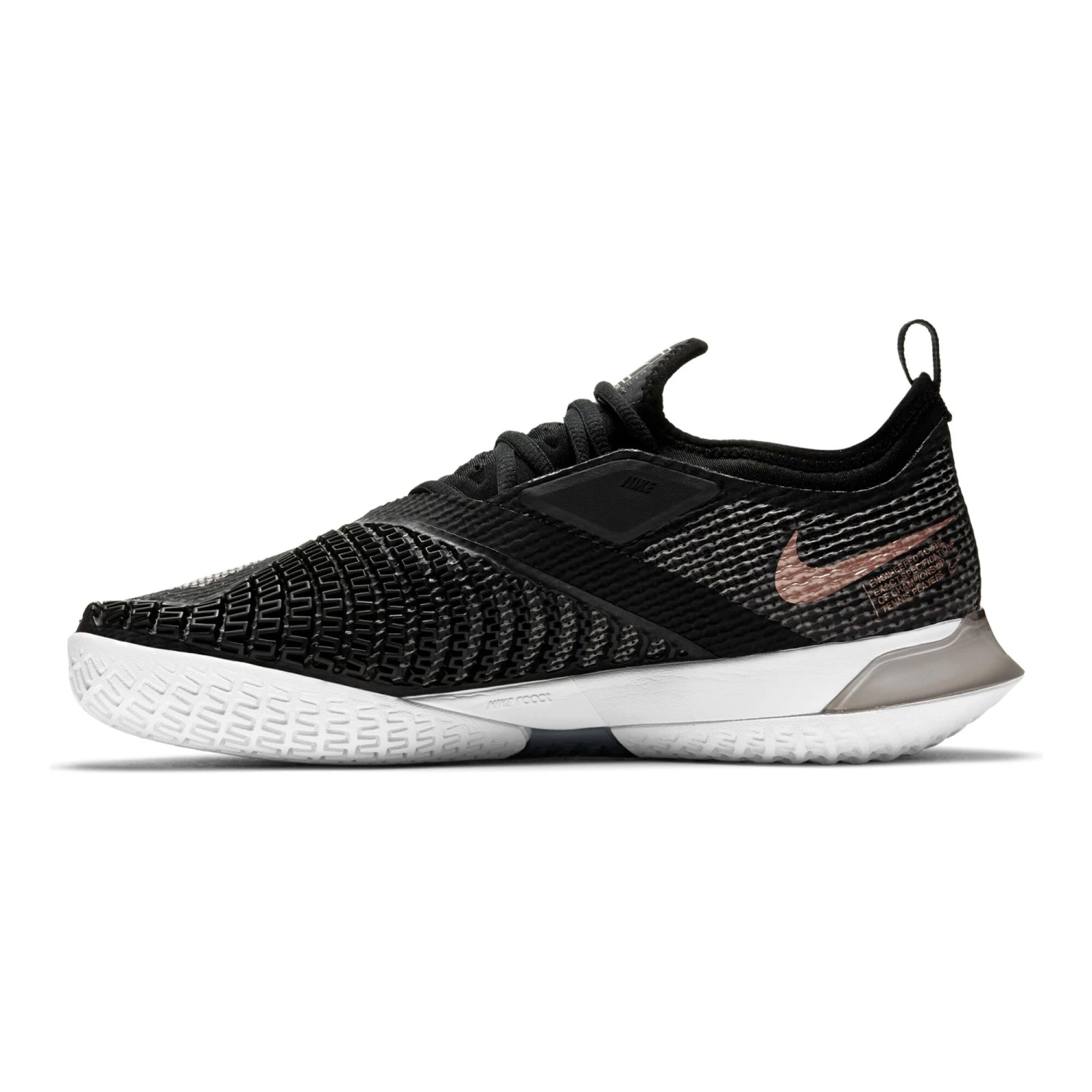 Nike React Vapor NXT All Court Shoe Women - Black, Gold - Image 8