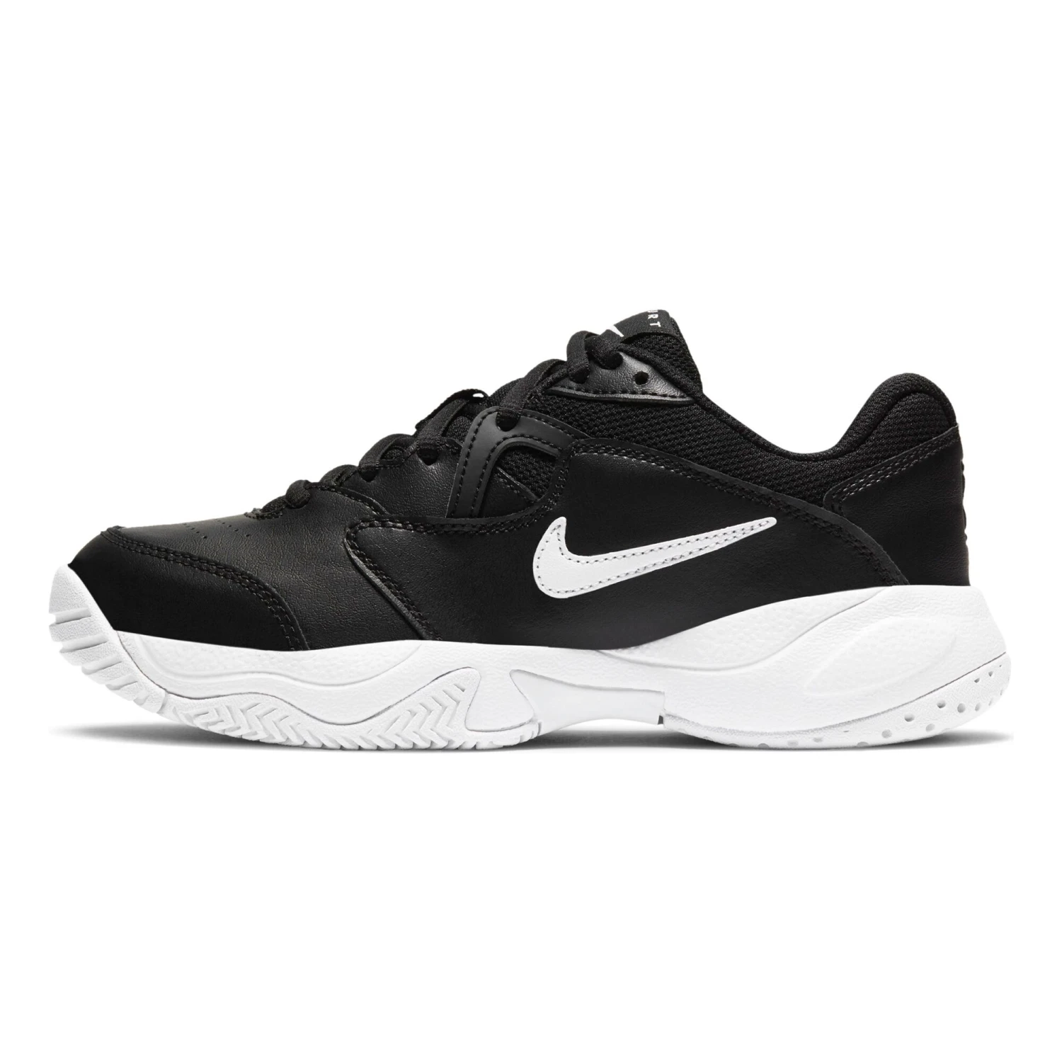Nike Court Lite 2 All Court Shoe Kids - Black, White - Image 2
