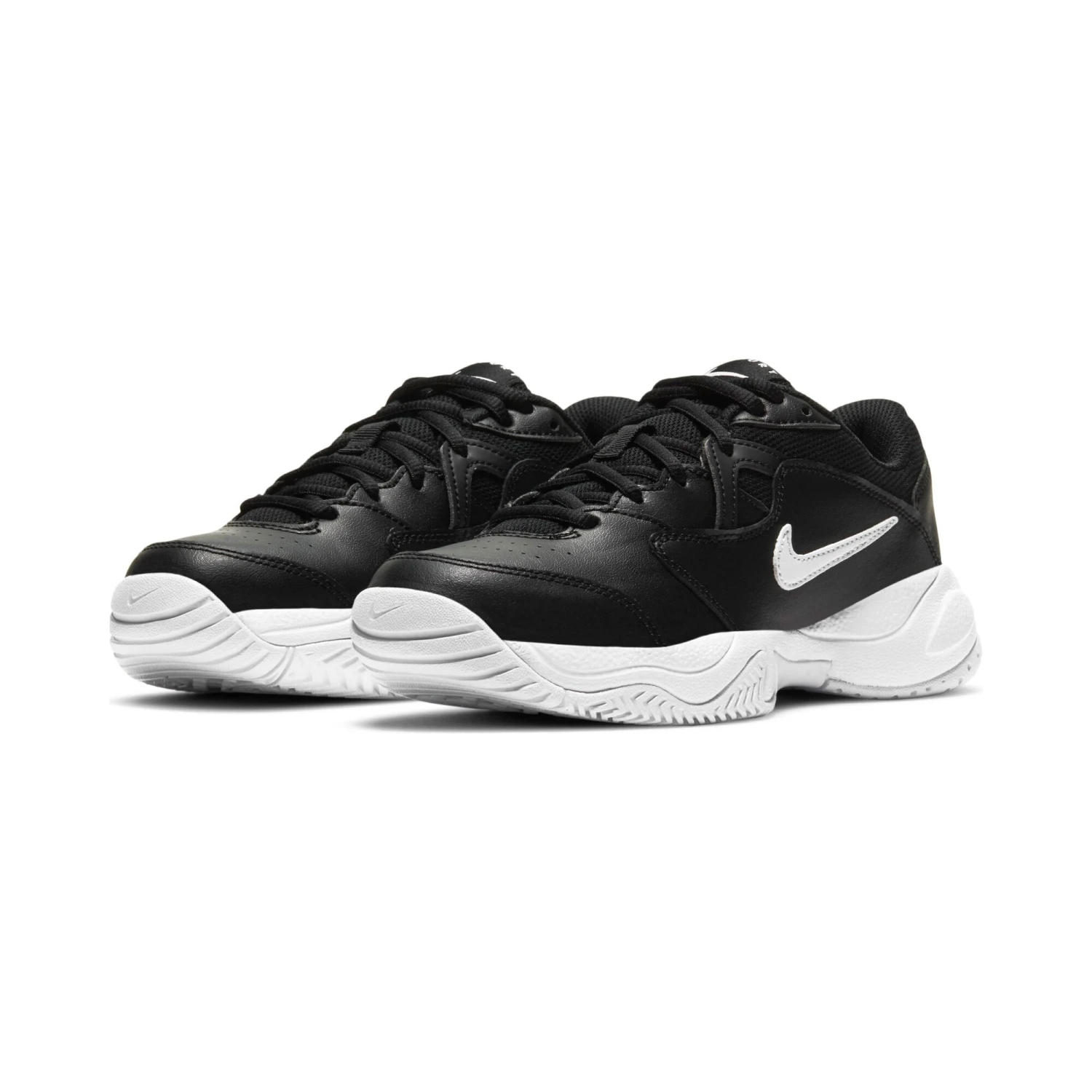 Nike Court Lite 2 All Court Shoe Kids - Black, White - Image 3