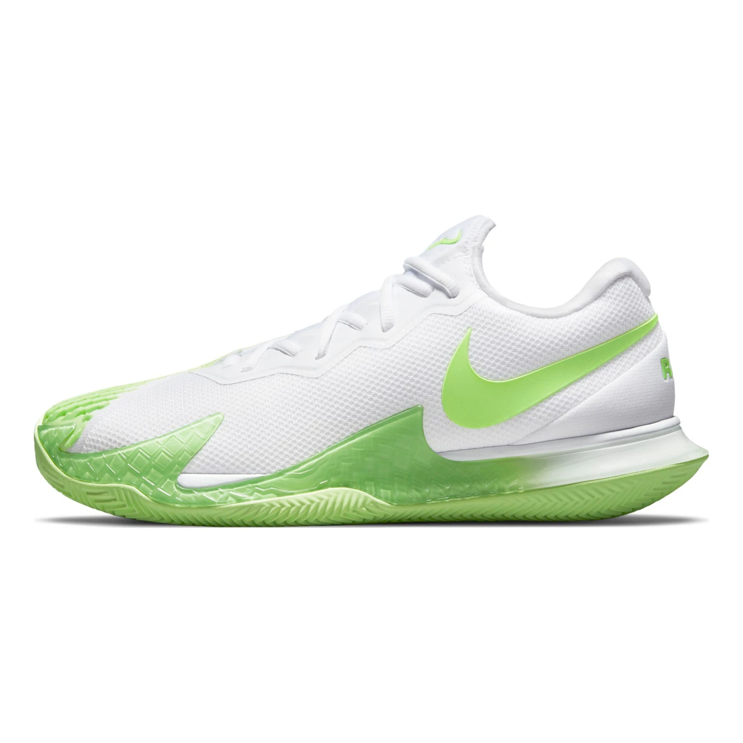 Nike Rafael Nadal Zoom Vapor Cage 4 Clay Court Shoe Men - White, Neon Green - Image 2