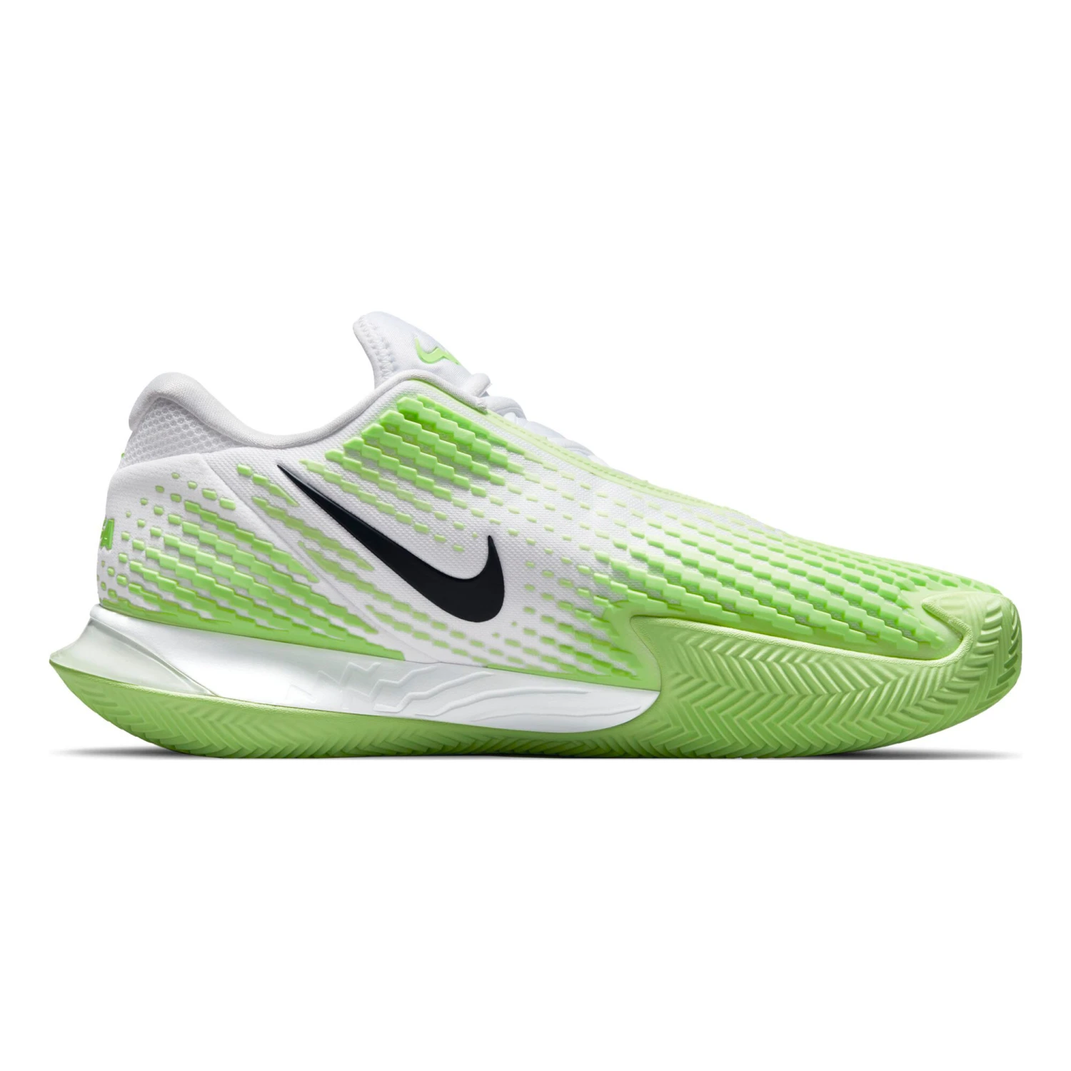 Nike Rafael Nadal Zoom Vapor Cage 4 Clay Court Shoe Men - White, Neon Green - Image 7