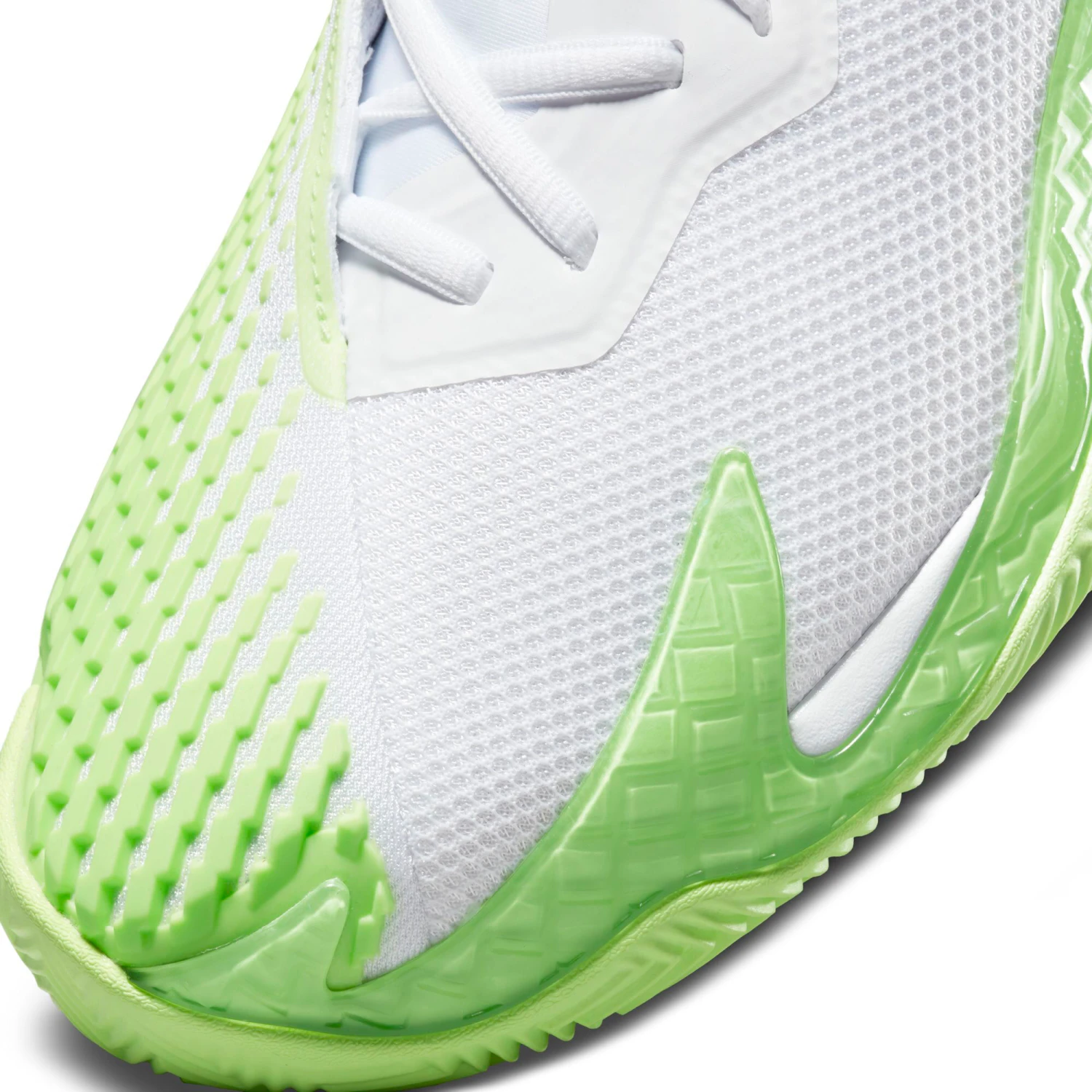 Nike Rafael Nadal Zoom Vapor Cage 4 Clay Court Shoe Men - White, Neon Green - Image 9