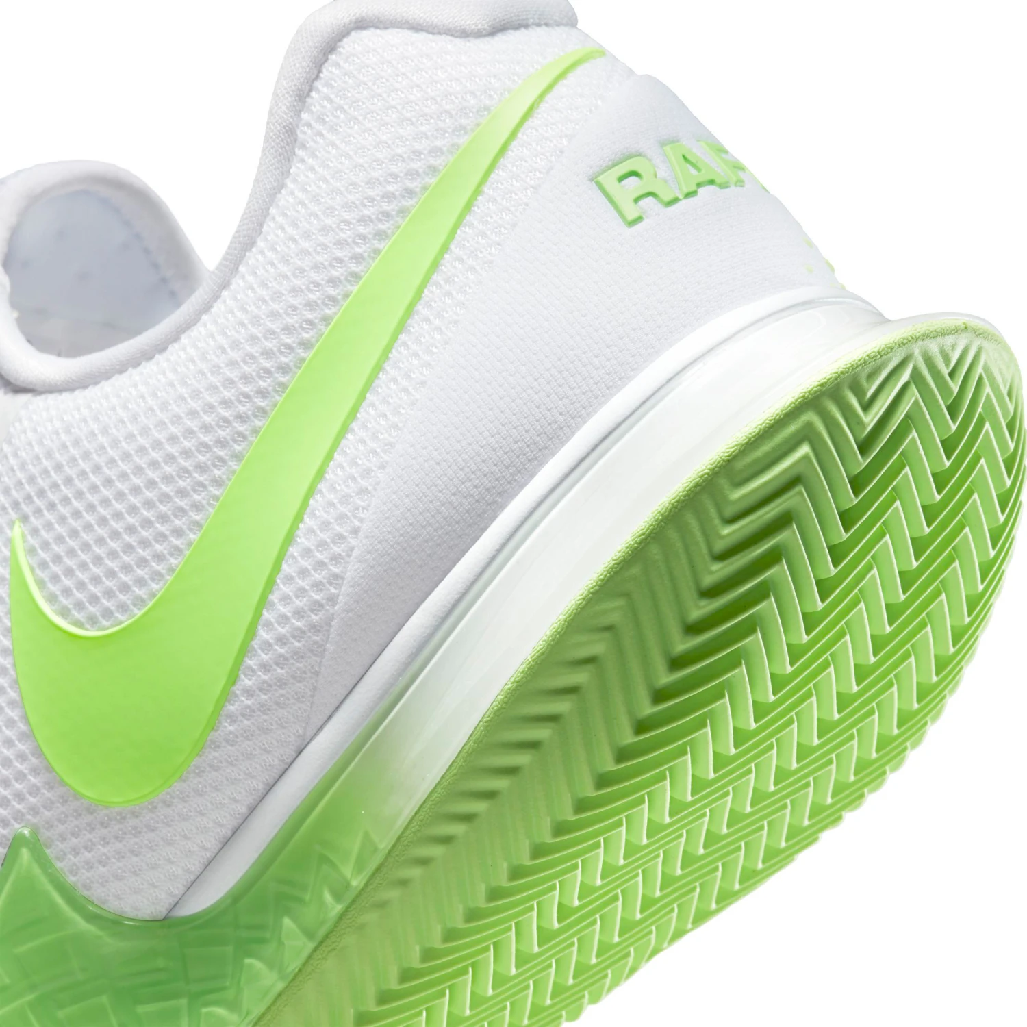 Nike Rafael Nadal Zoom Vapor Cage 4 Clay Court Shoe Men - White, Neon Green - Image 10