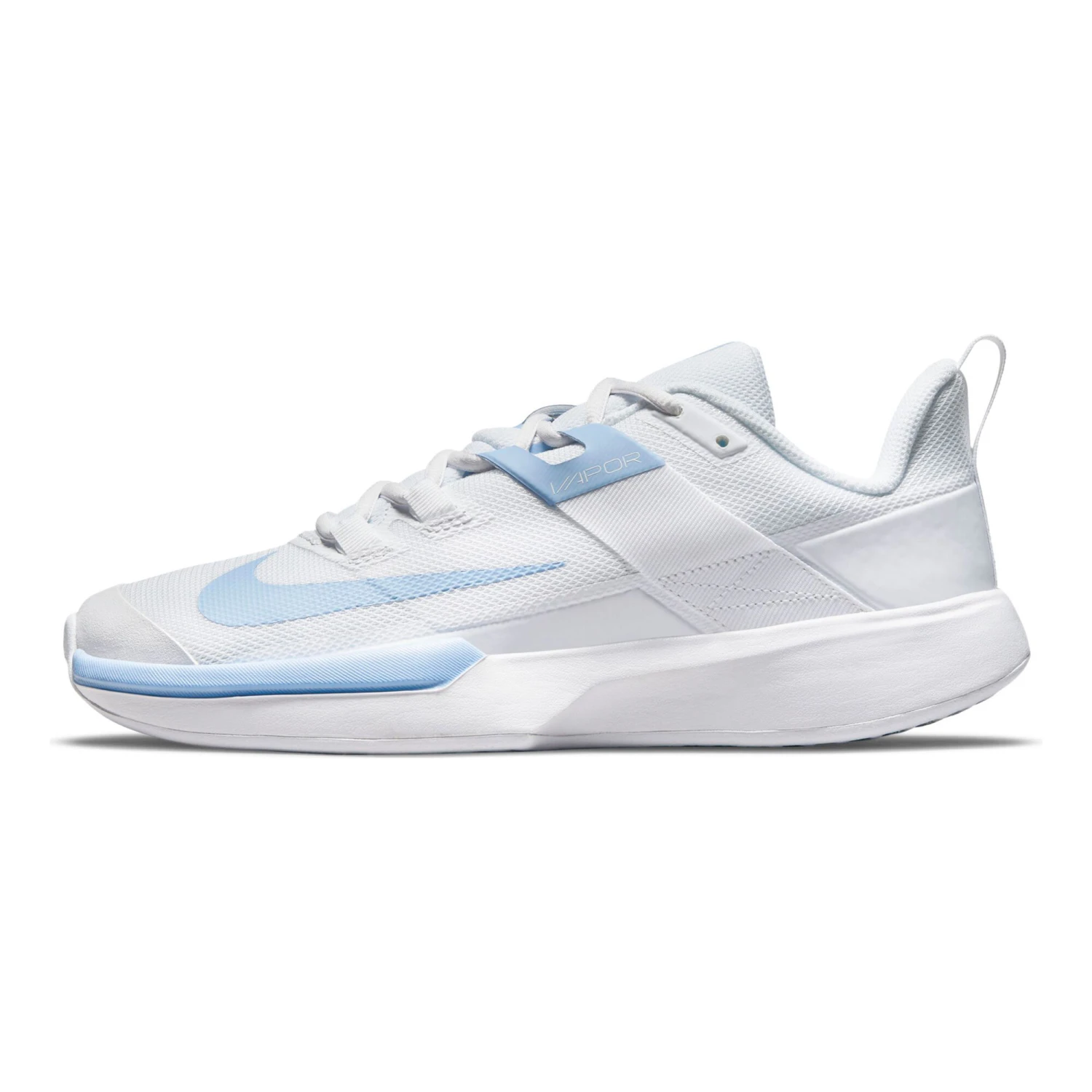 Nike Vapor Lite All Court Shoe Women - White, Light Blue - Image 2