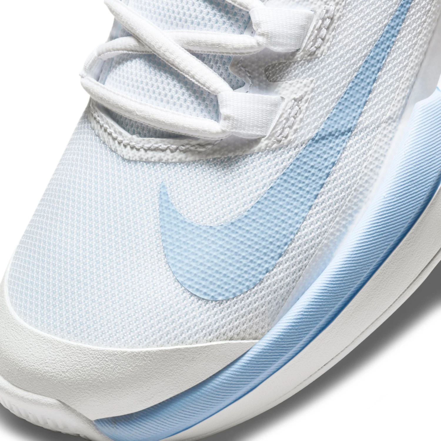 Nike Vapor Lite All Court Shoe Women - White, Light Blue - Image 9