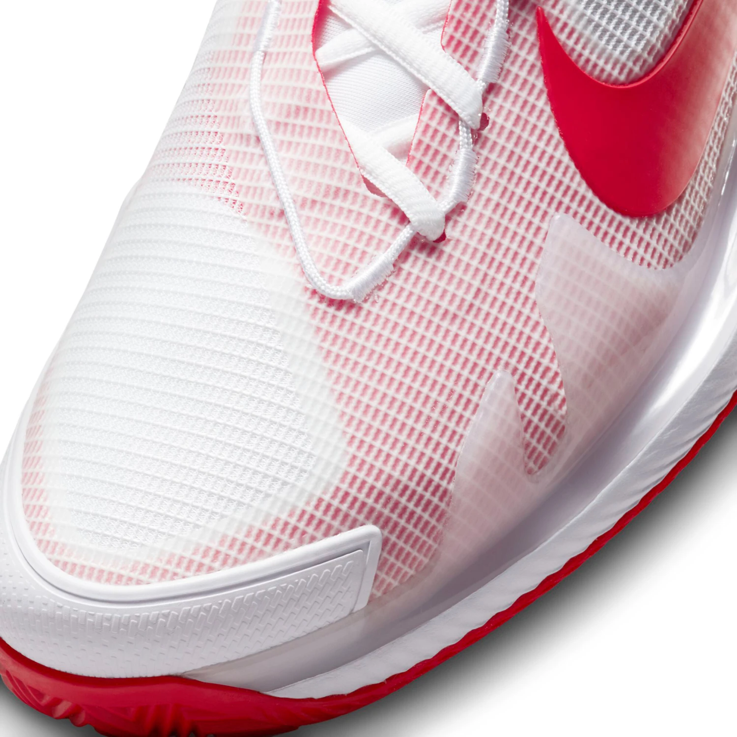 Nike Air Zoom Vapor Pro Clay Court Shoe Men - White, Red - Image 9