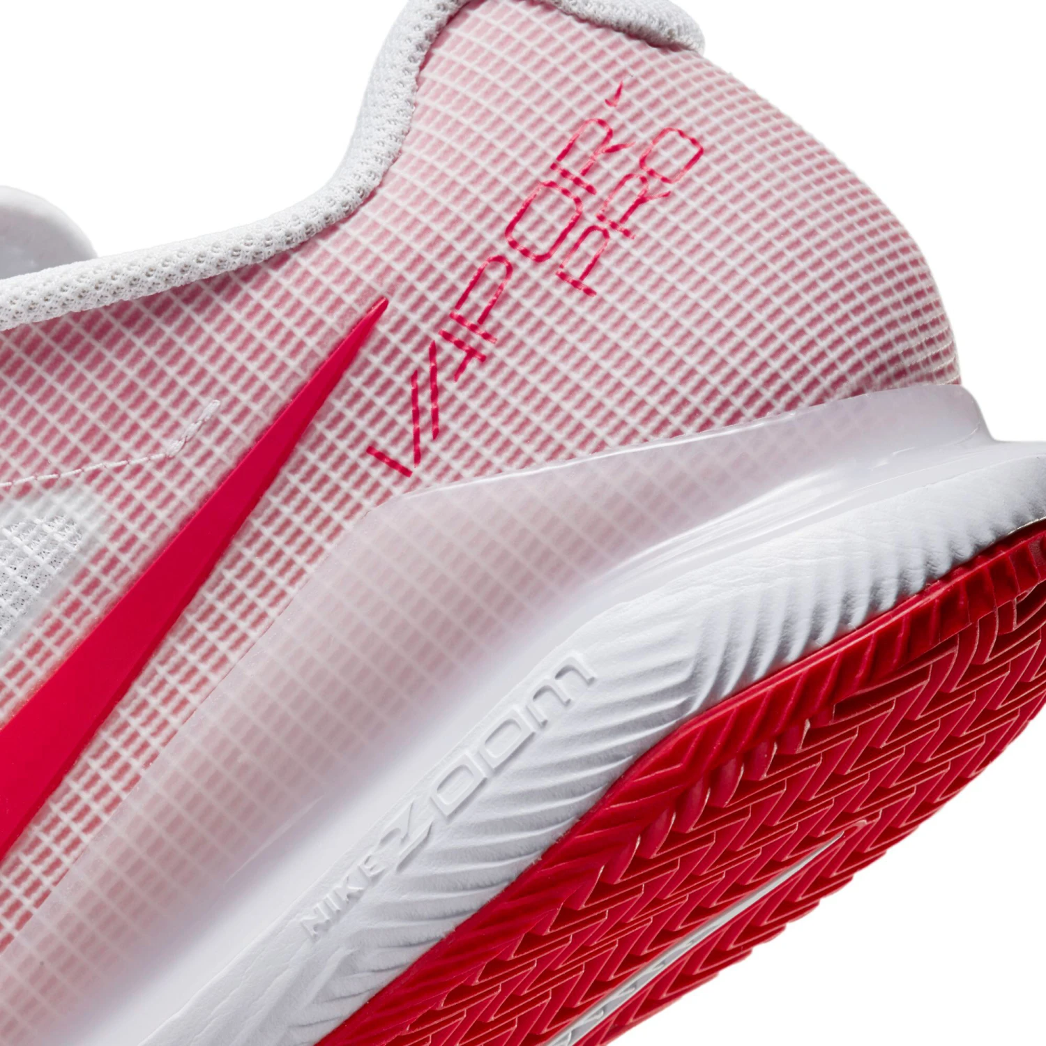 Nike Air Zoom Vapor Pro Clay Court Shoe Men - White, Red - Image 10