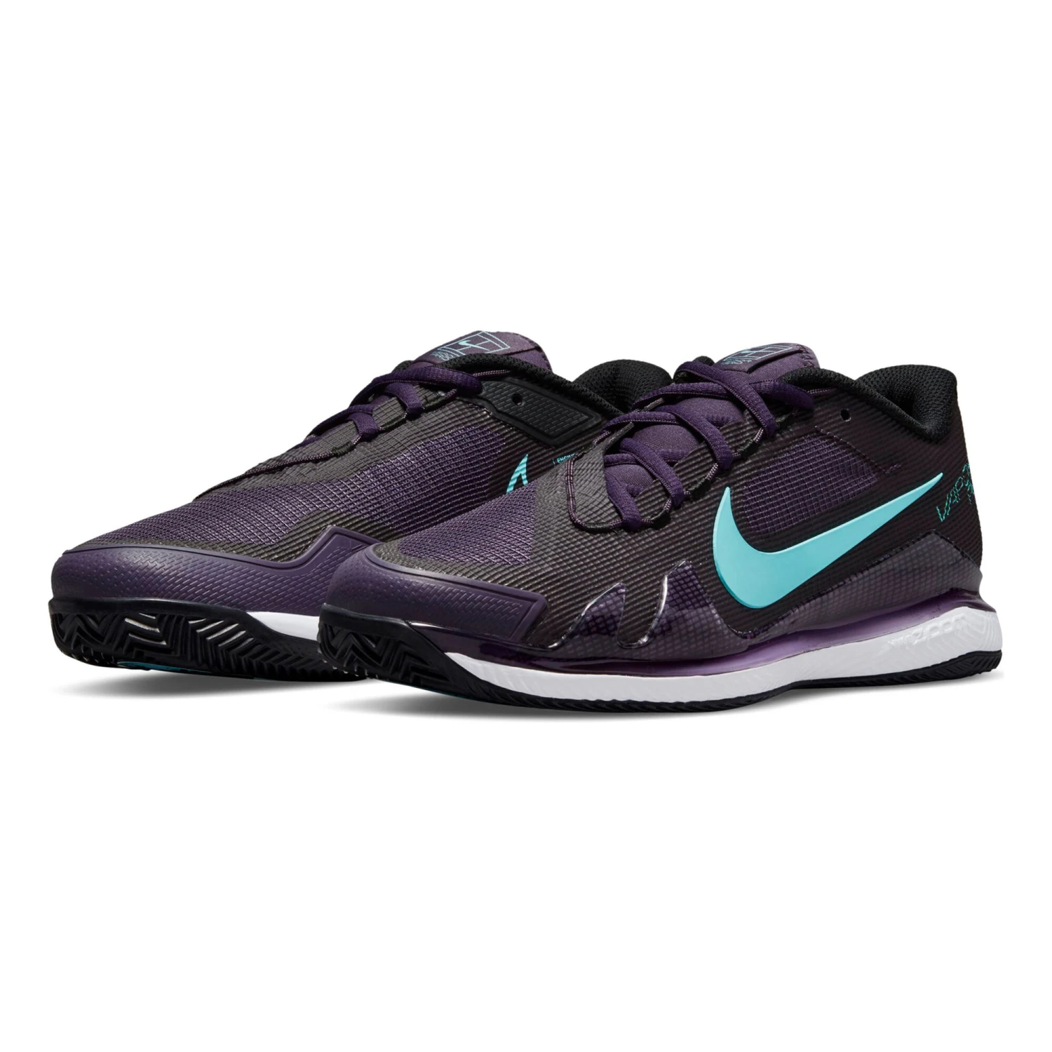 Nike Zoom Vapor Pro Clay Court Shoe Women - Dark Blue, Turquoise - Image 3