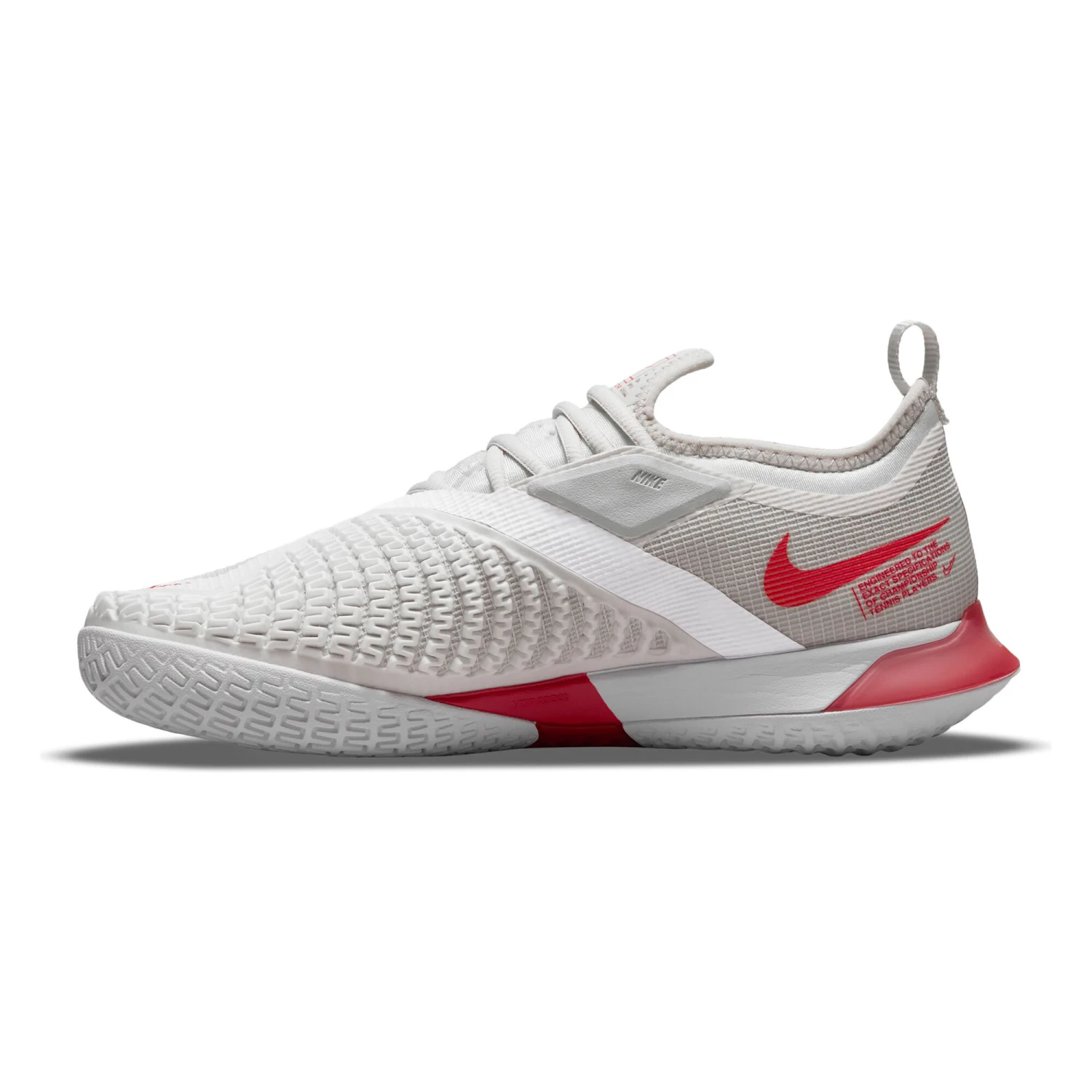 Nike Court React Vapor NXT All Court Shoe Women - White, Orange - Image 8