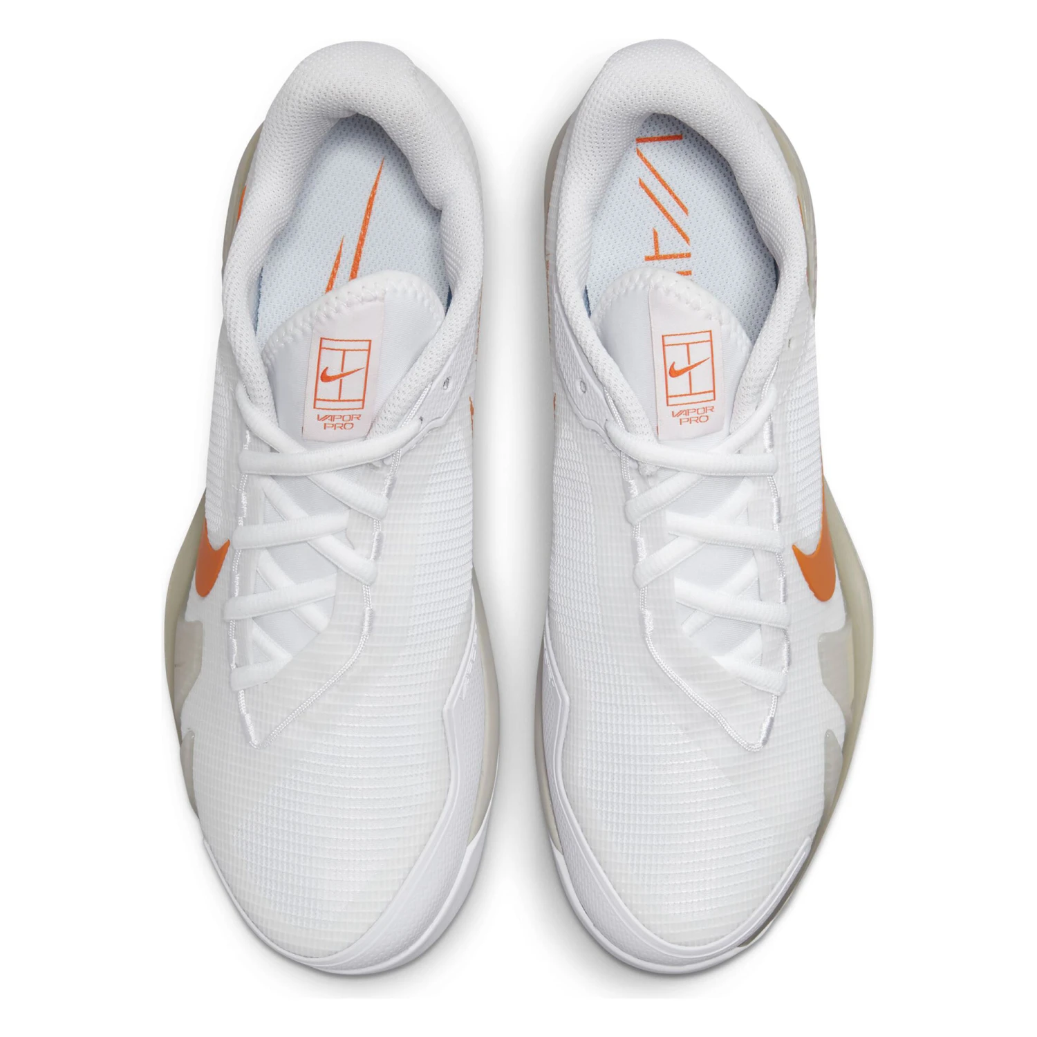 Nike Air Zoom Vapor Pro All Court Shoe Women - White, Orange - Image 4